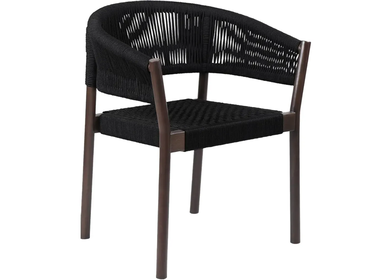 Armen Living Doris 2-Piece Black Dining Chairs