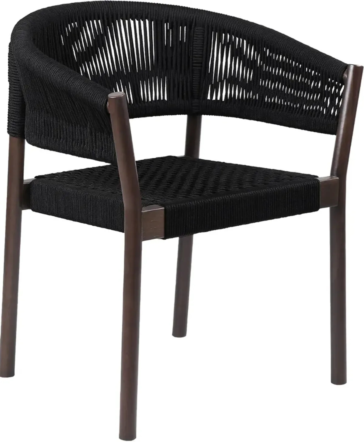 Armen Living Doris 2-Piece Black Dining Chairs