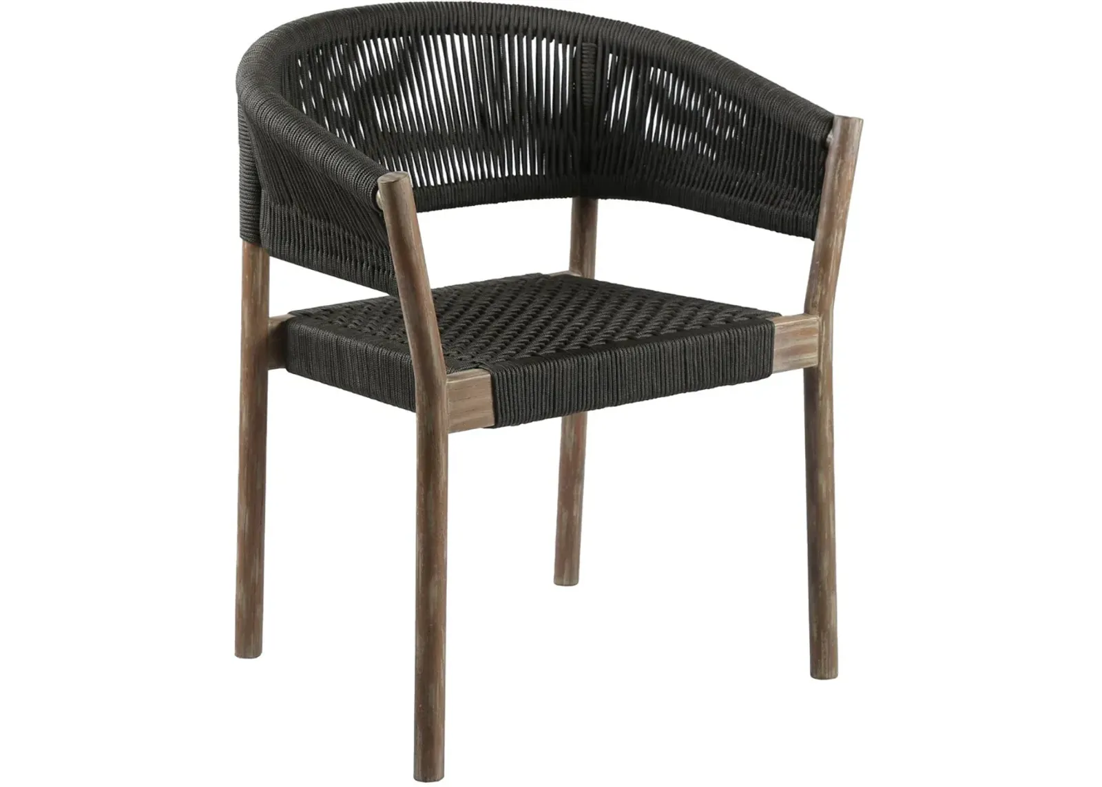 Armen Living Doris 2-Piece Charcoal Dining Chairs