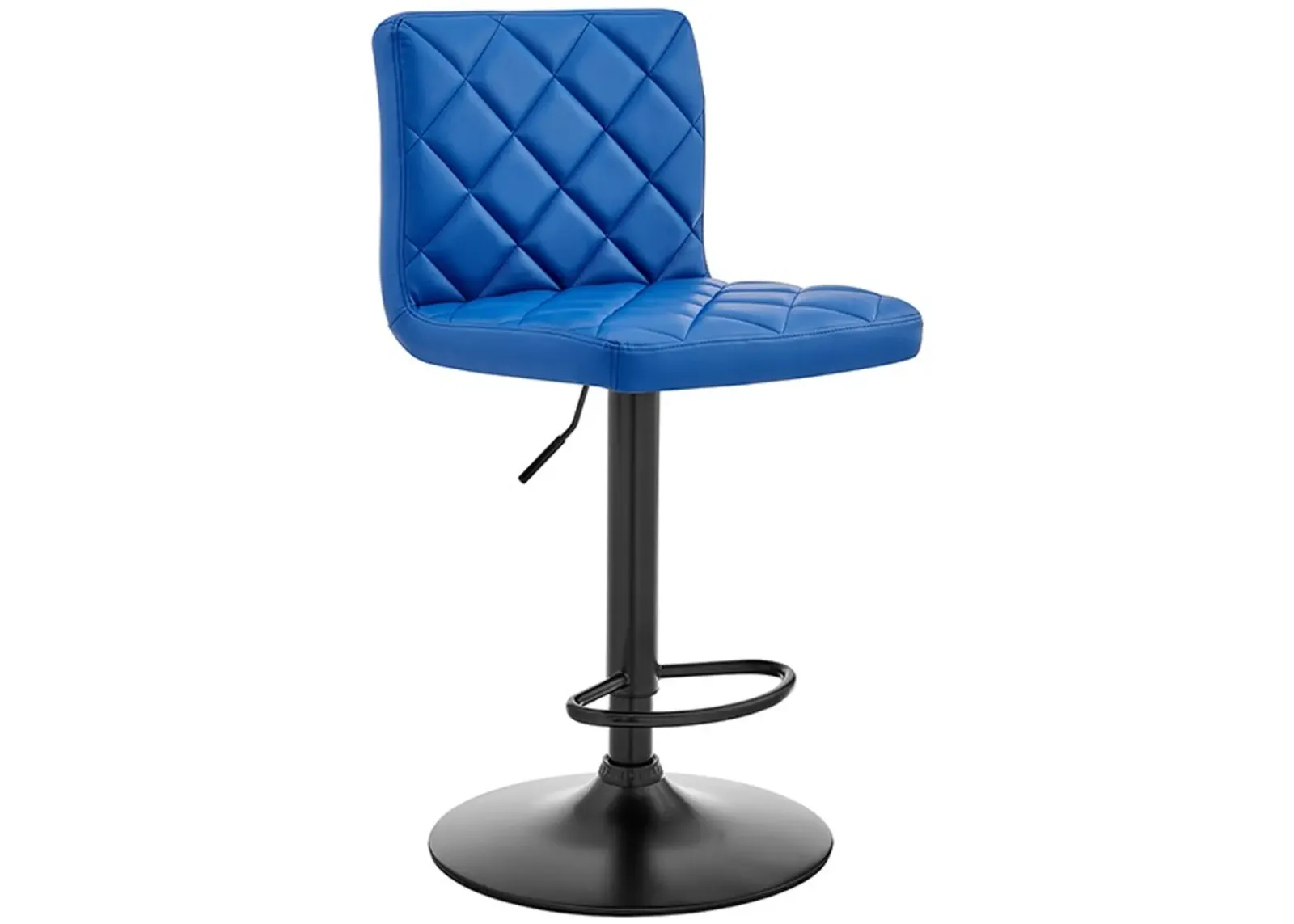 Armen Living Duval Blue Adjustable Swivel Bar Stool