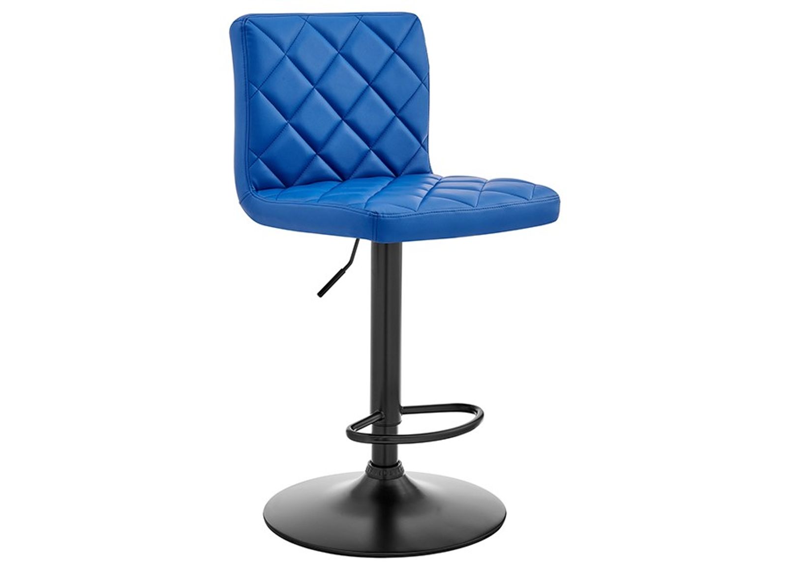 Armen Living Duval Blue Adjustable Swivel Bar Stool