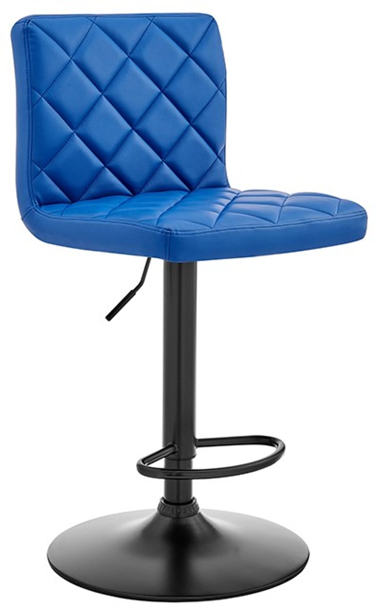 Armen Living Duval Blue Adjustable Swivel Bar Stool