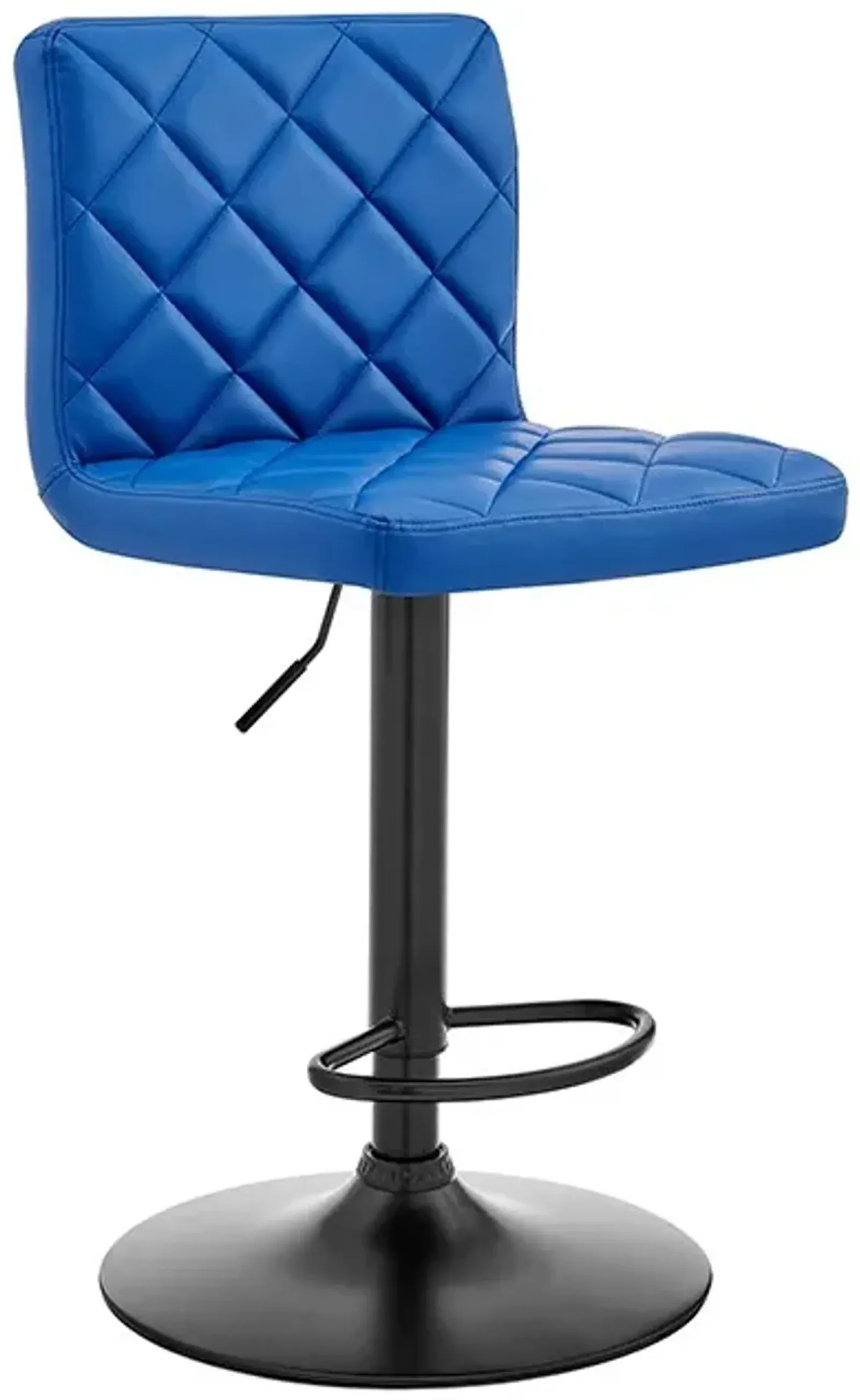 Armen Living Duval Blue Adjustable Swivel Bar Stool