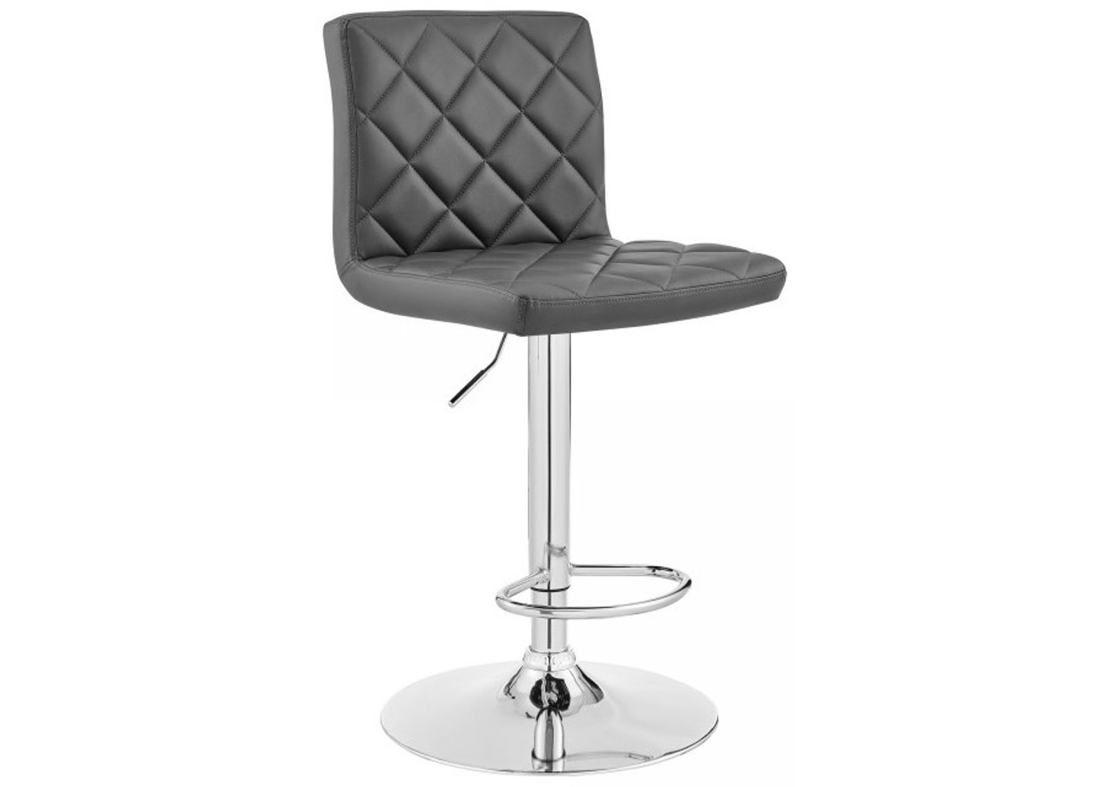 Armen Living Duval Gray Adjustable Swivel Bar Stool