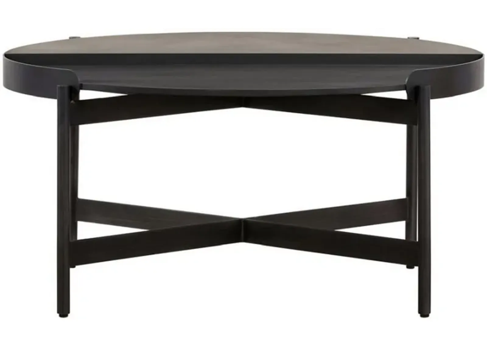 Armen Living Dua Black/Gray Coffee Table