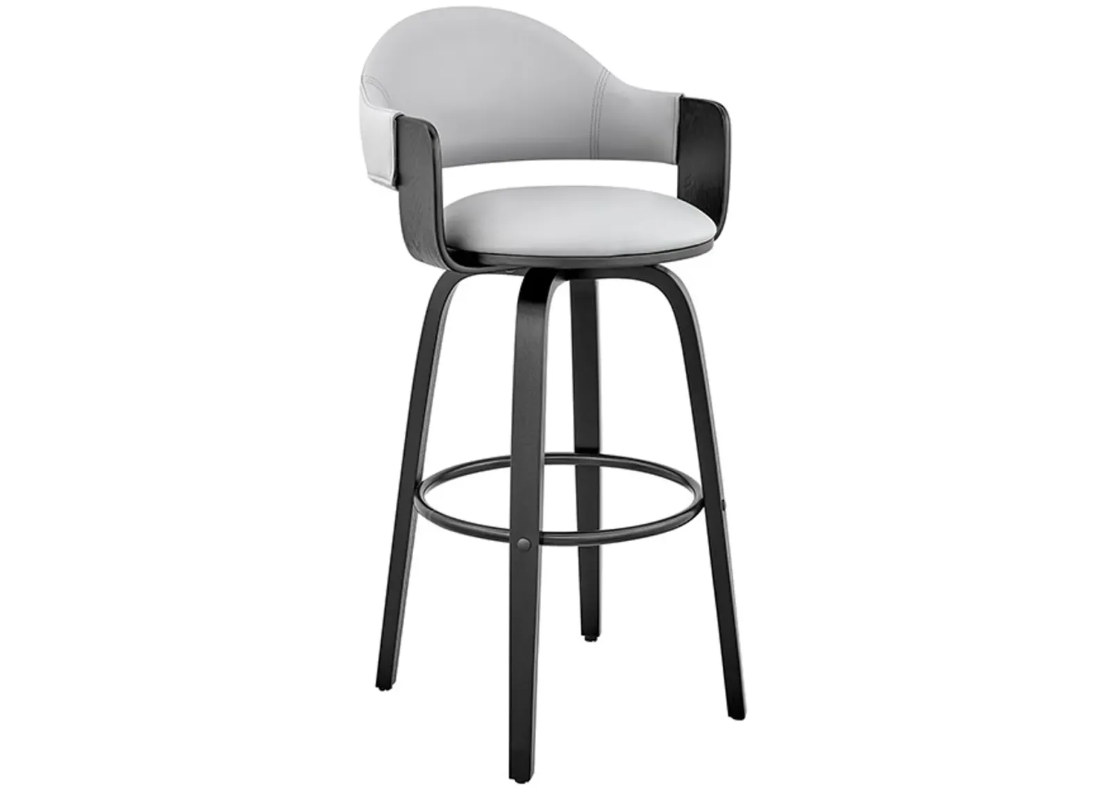 Armen Living Daxton Gray 30" Bar Stool