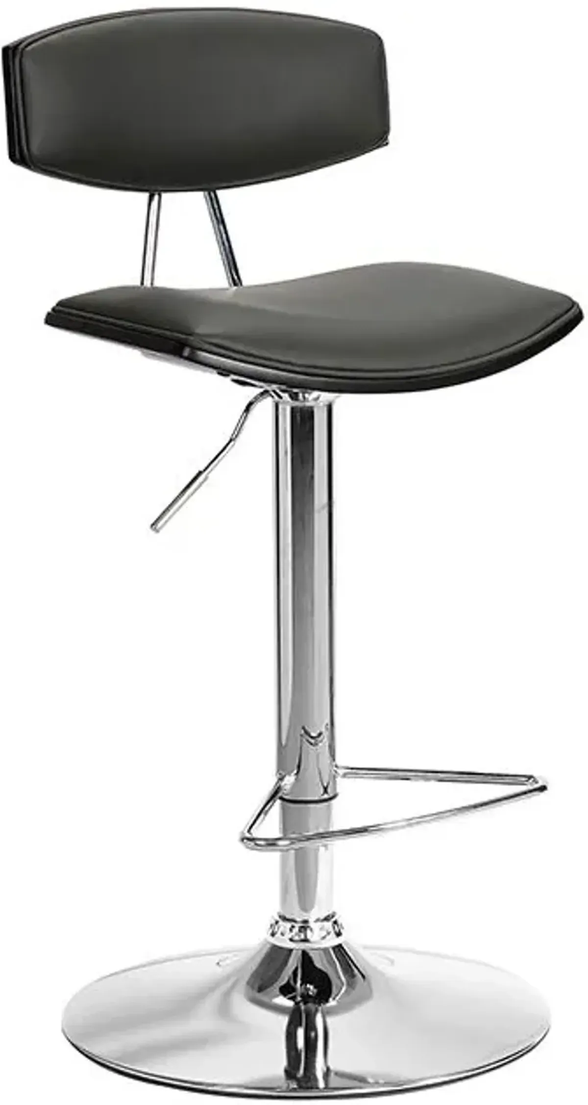 Armen Living Erik Gray Adjustable Swivel Bar Stool