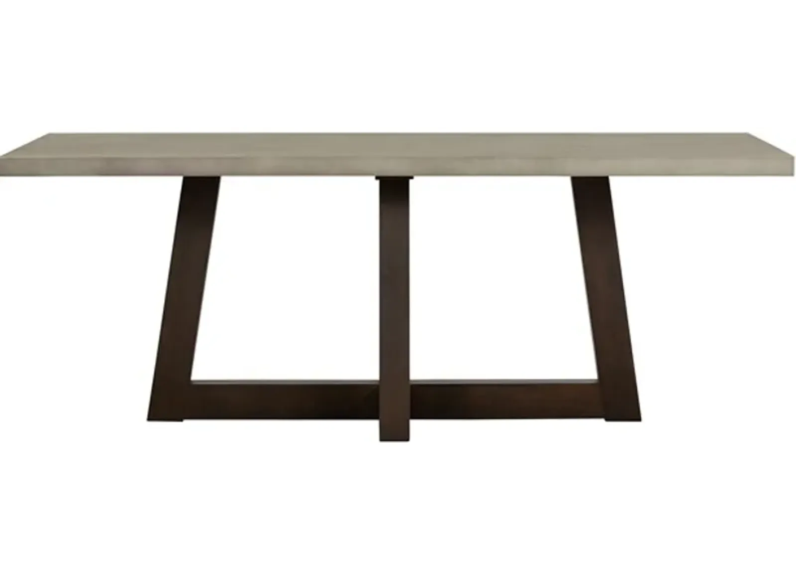 Armen Living Elodie Gray/Dark Gray Rectangle Dining Table