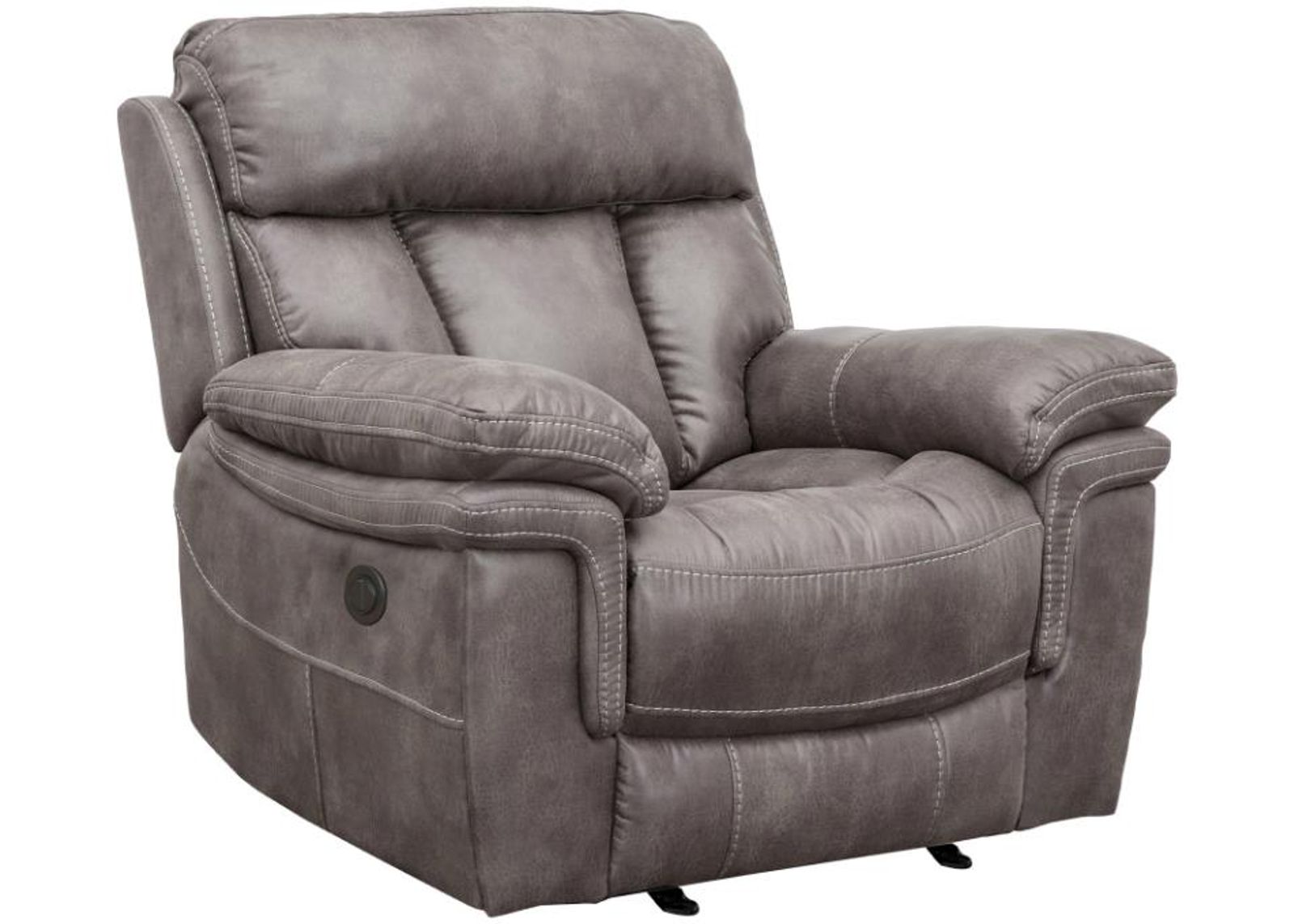 Armen Living Estelle Gunmetal Power Recliner Chair