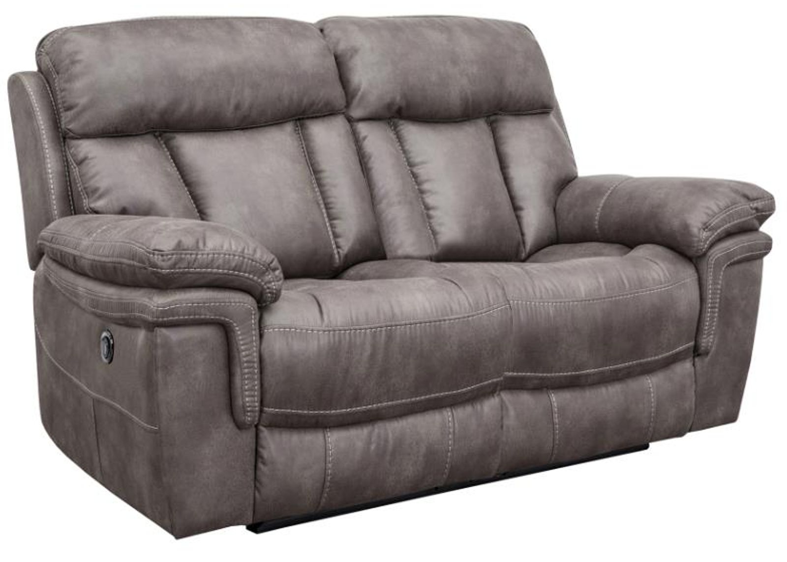 Armen Living Estelle Gunmetal Power Loveseat