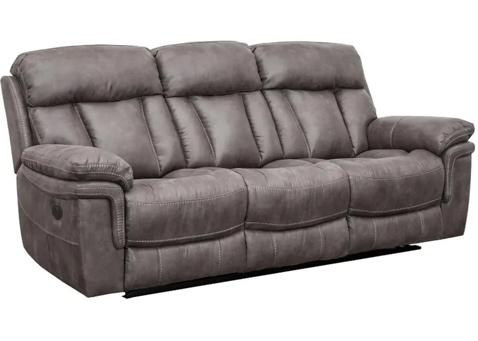 Armen Living Estelle Gunmetal Power Sofa