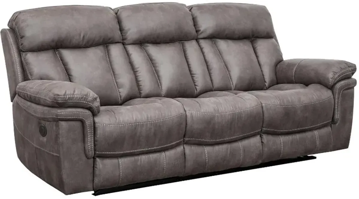 Armen Living Estelle Gunmetal Power Sofa