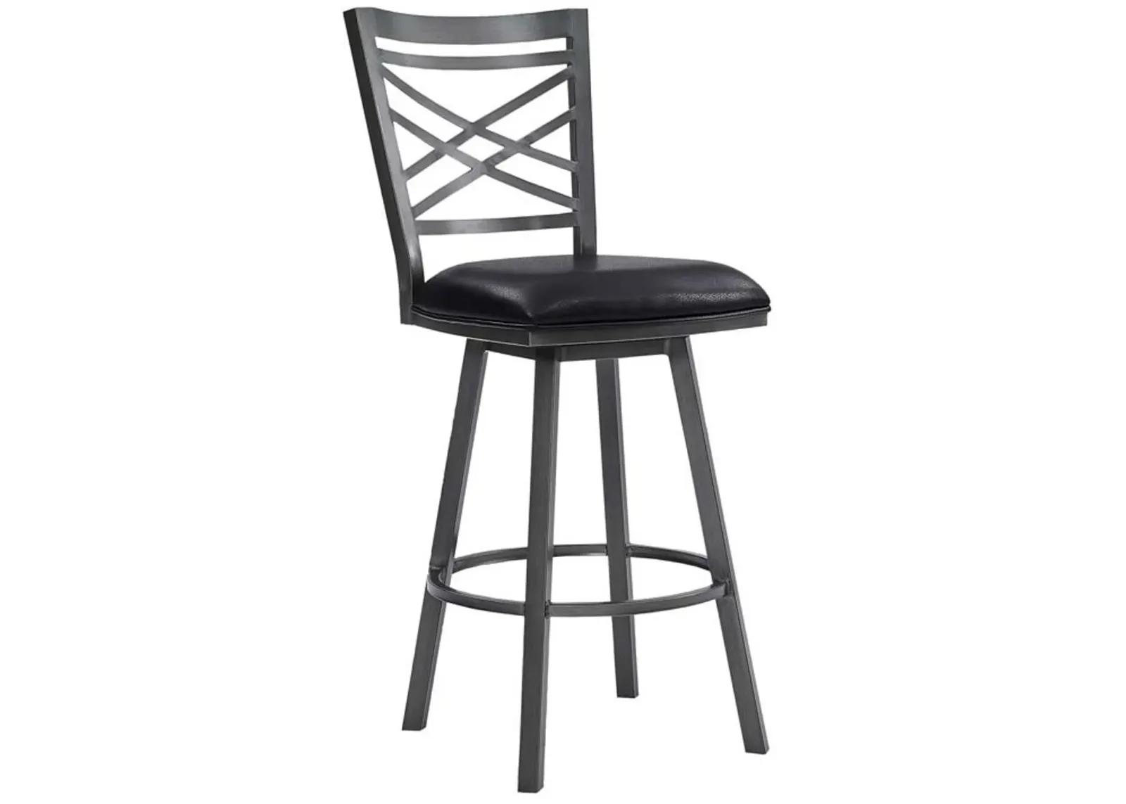 Armen Living Fargo Black 26" Counter Stool