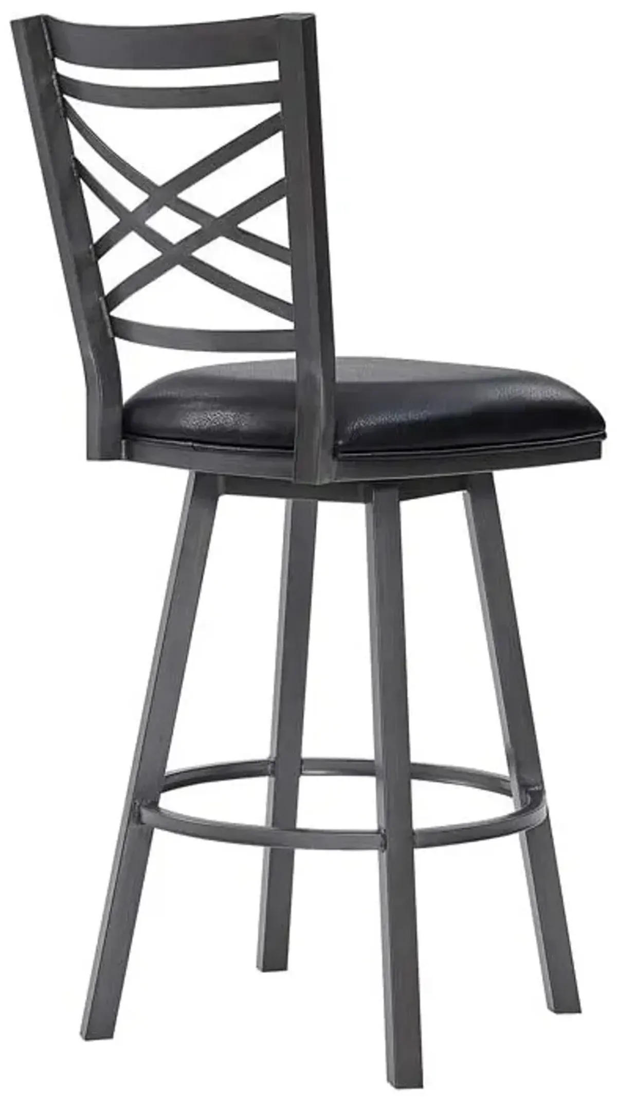 Armen Living Fargo Black 30" Bar Stool