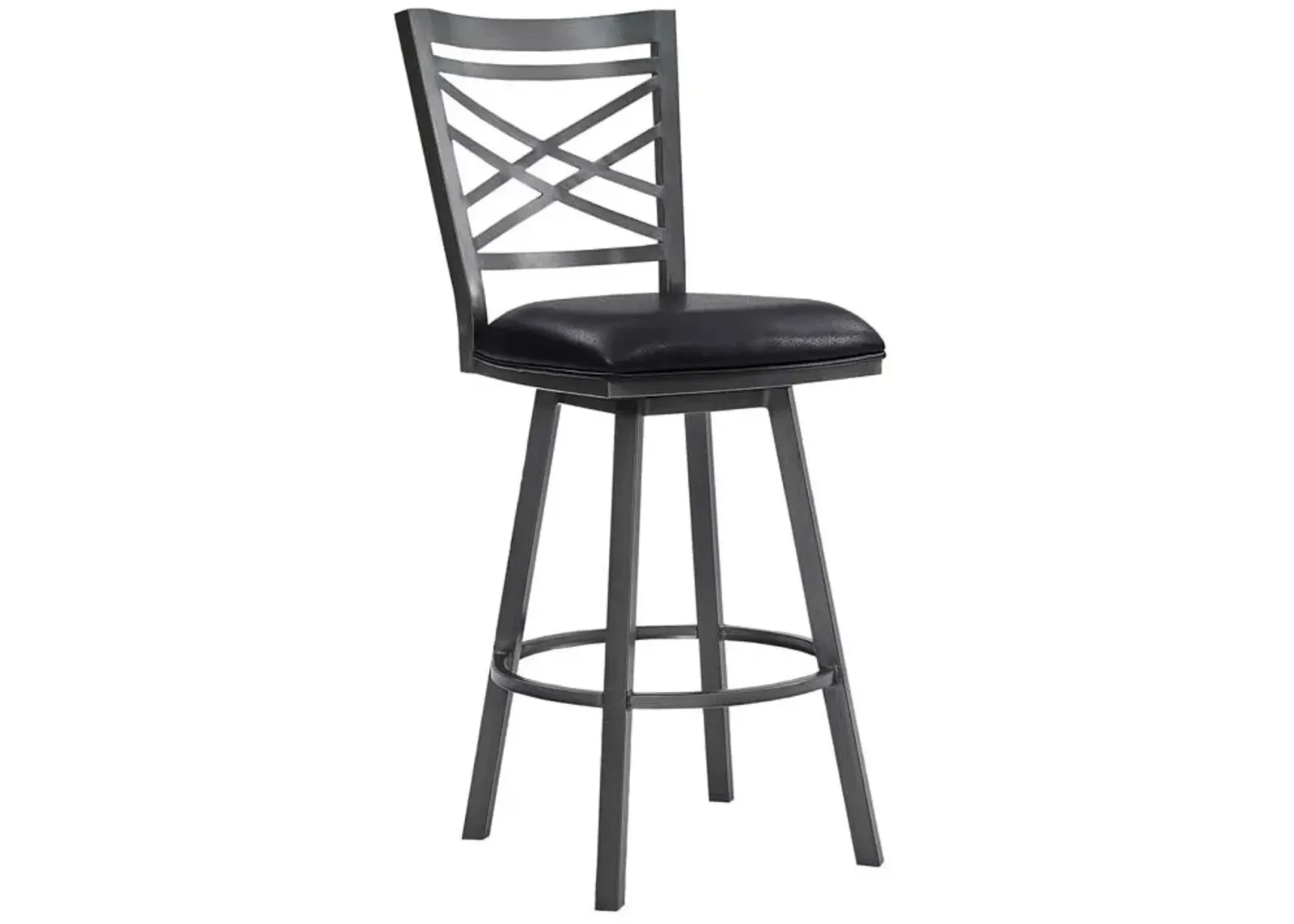 Armen Living Fargo Black 30" Bar Stool