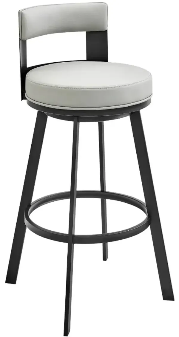 Armen Living Flynn Black/Light Grey 26'' Barstool
