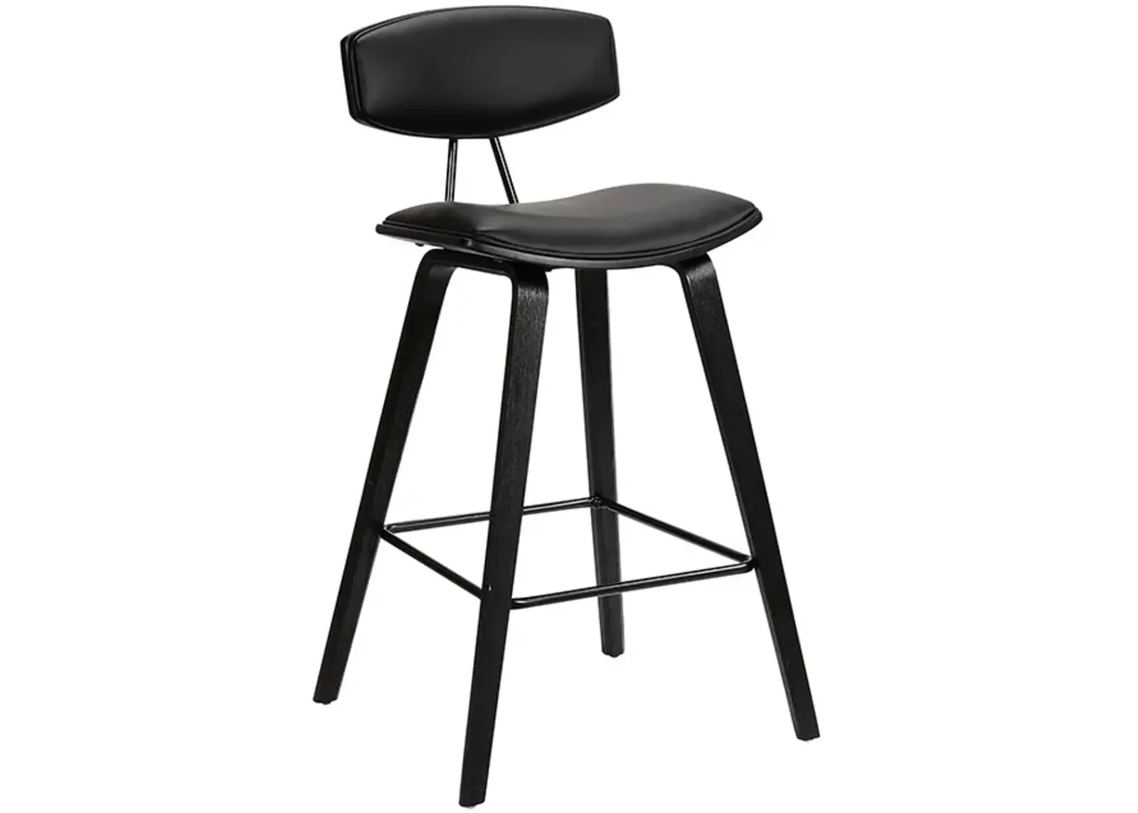 Armen Living Fox Black 25.5" Counter Stool