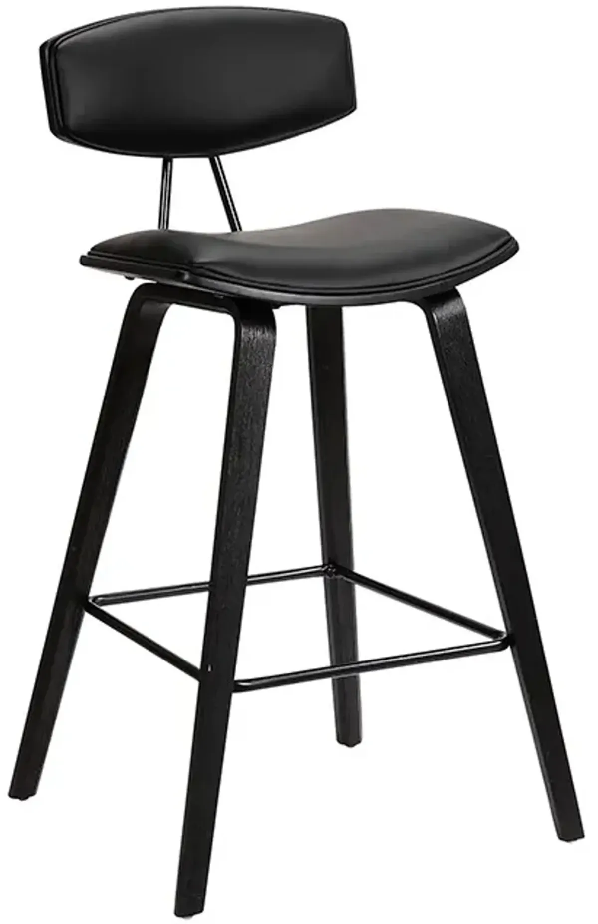 Armen Living Fox Black 25.5" Counter Stool