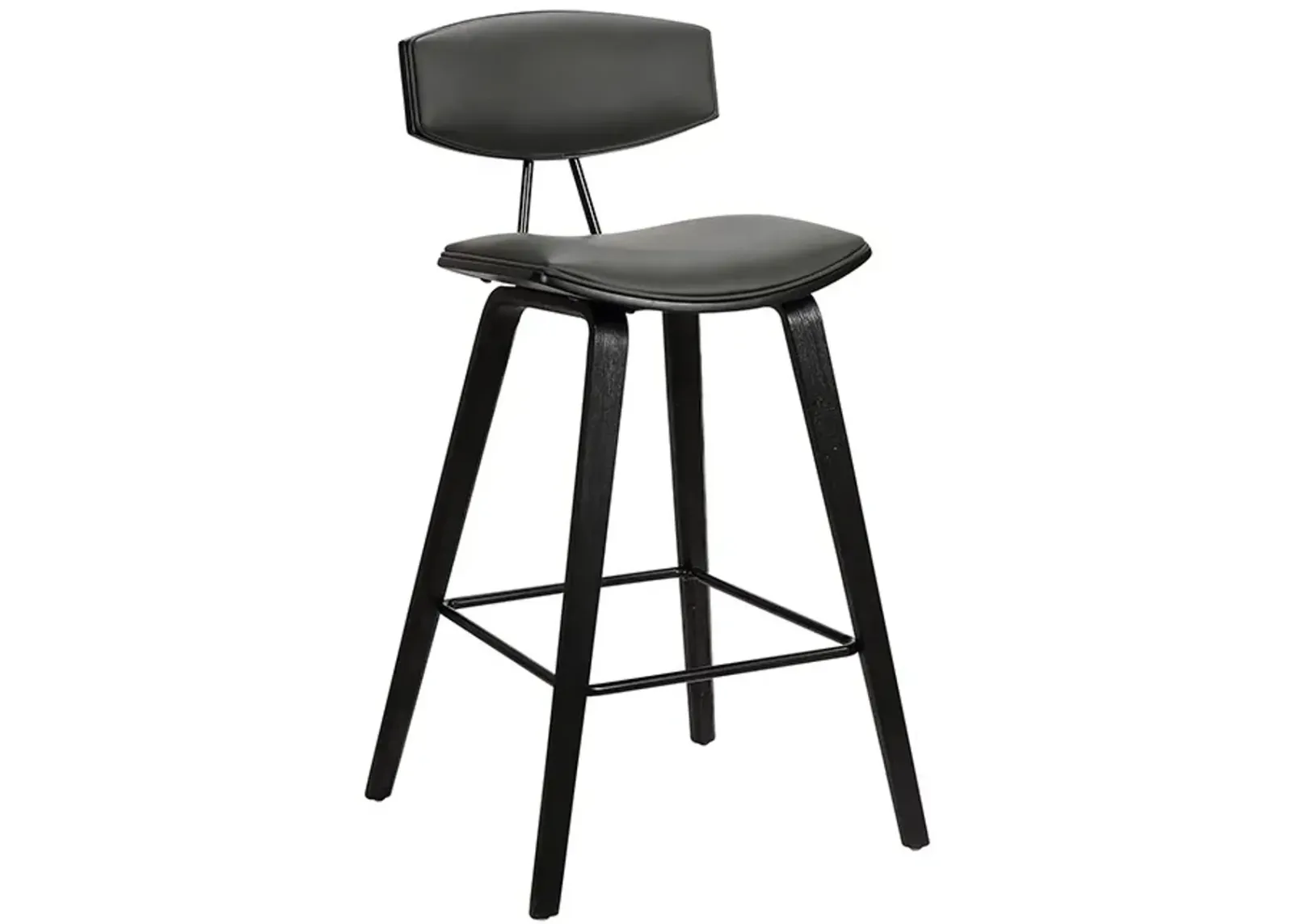 Armen Living Fox Gray 28.5" Bar Stool