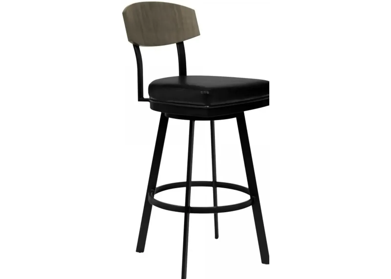 Armen Living Frisco Black 26" Counter Stool