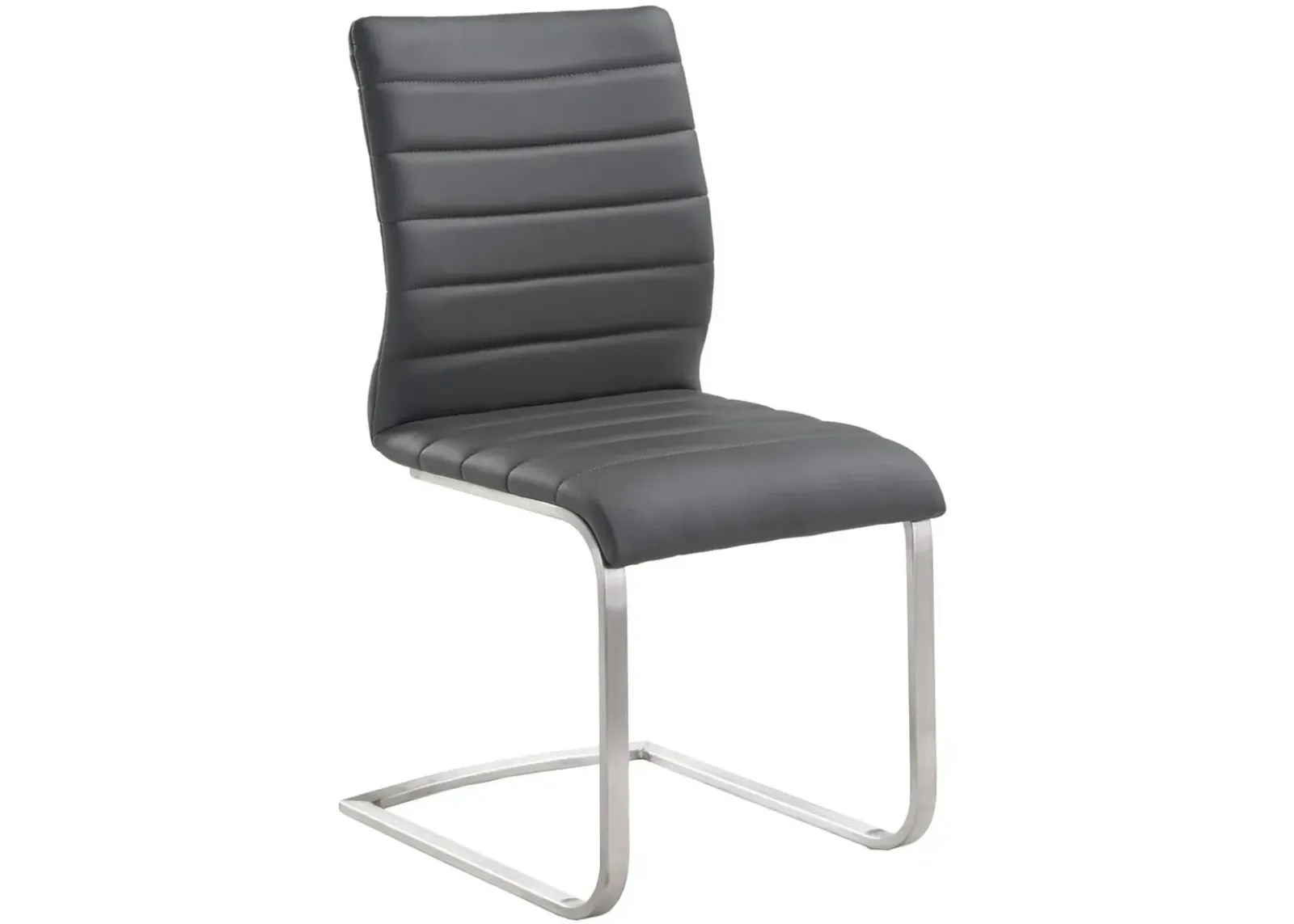 Armen Living Fusion 2-Piece Gray Side Chairs