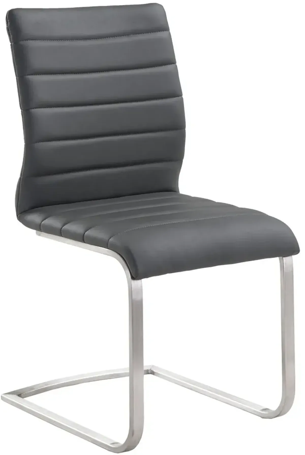 Armen Living Fusion 2-Piece Gray Side Chairs