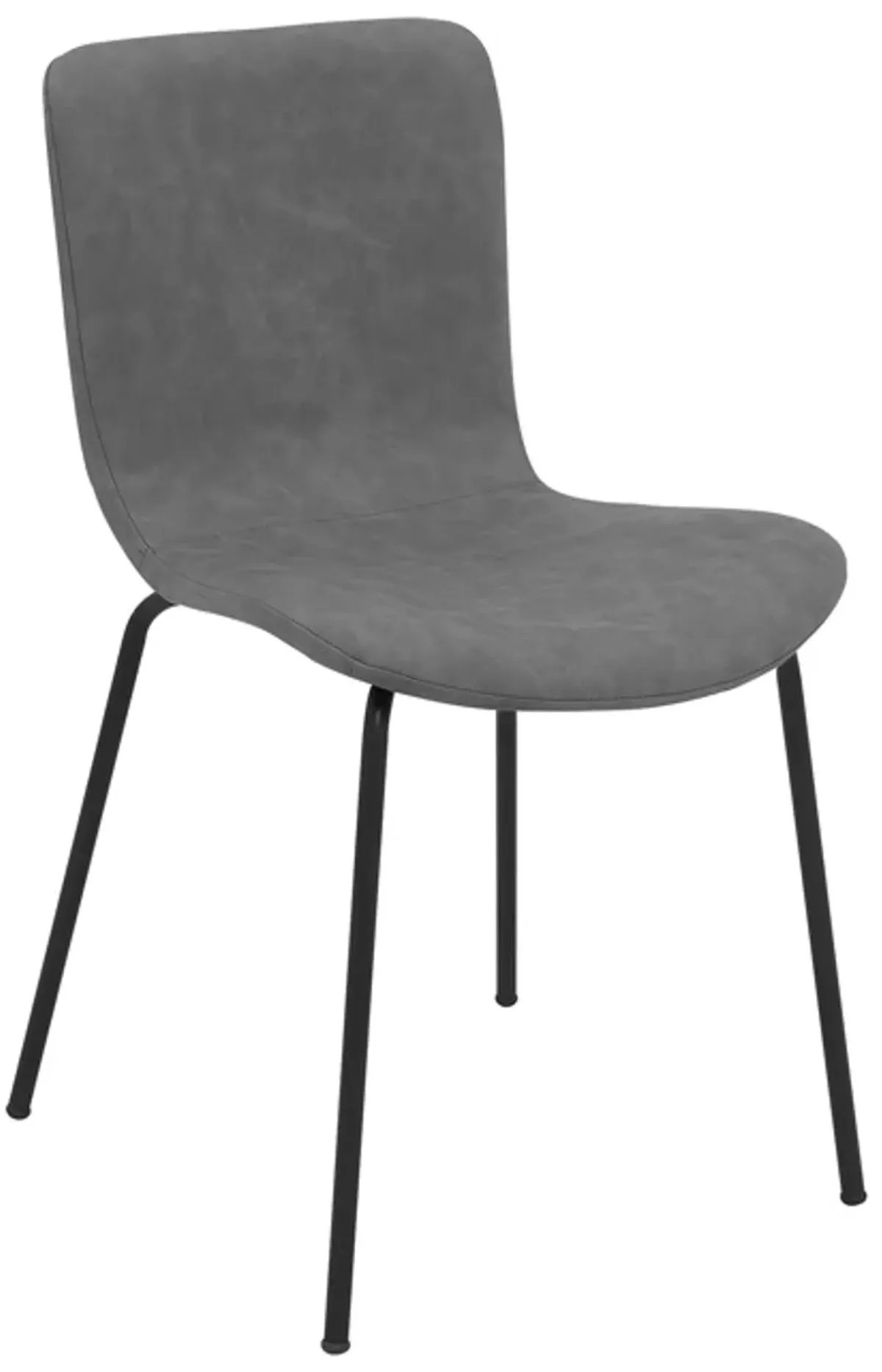 Armen Living Gillian 2-Piece Gray Dining Chairs