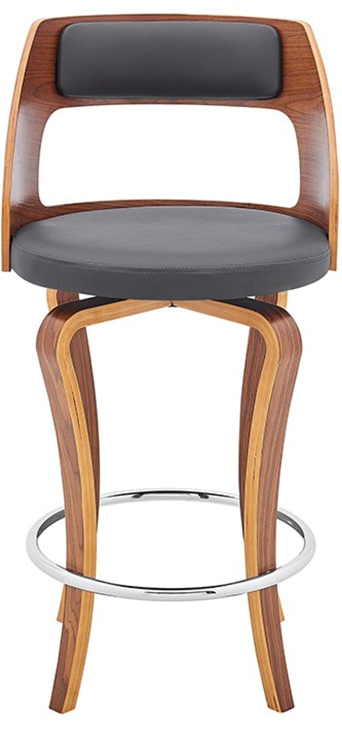 Armen Living Grady Gray 26" Swivel Counter Stool