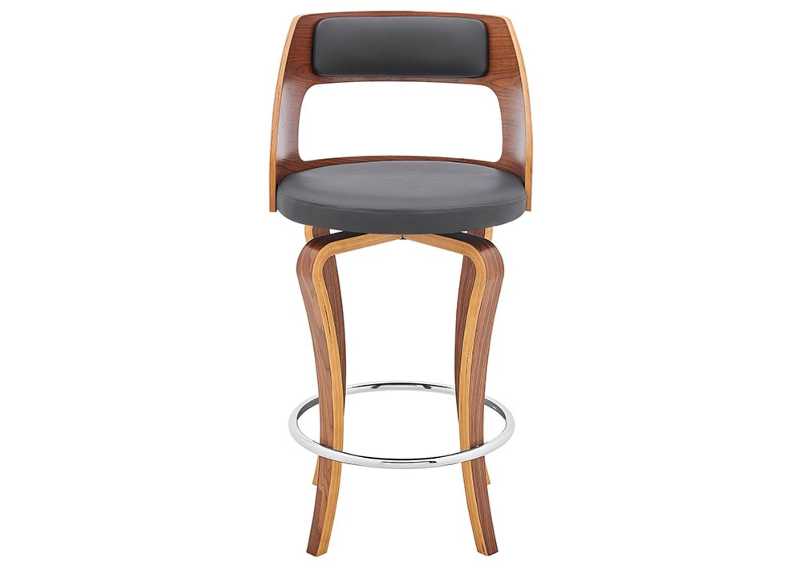 Armen Living Grady Gray 30" Swivel Bar Stool