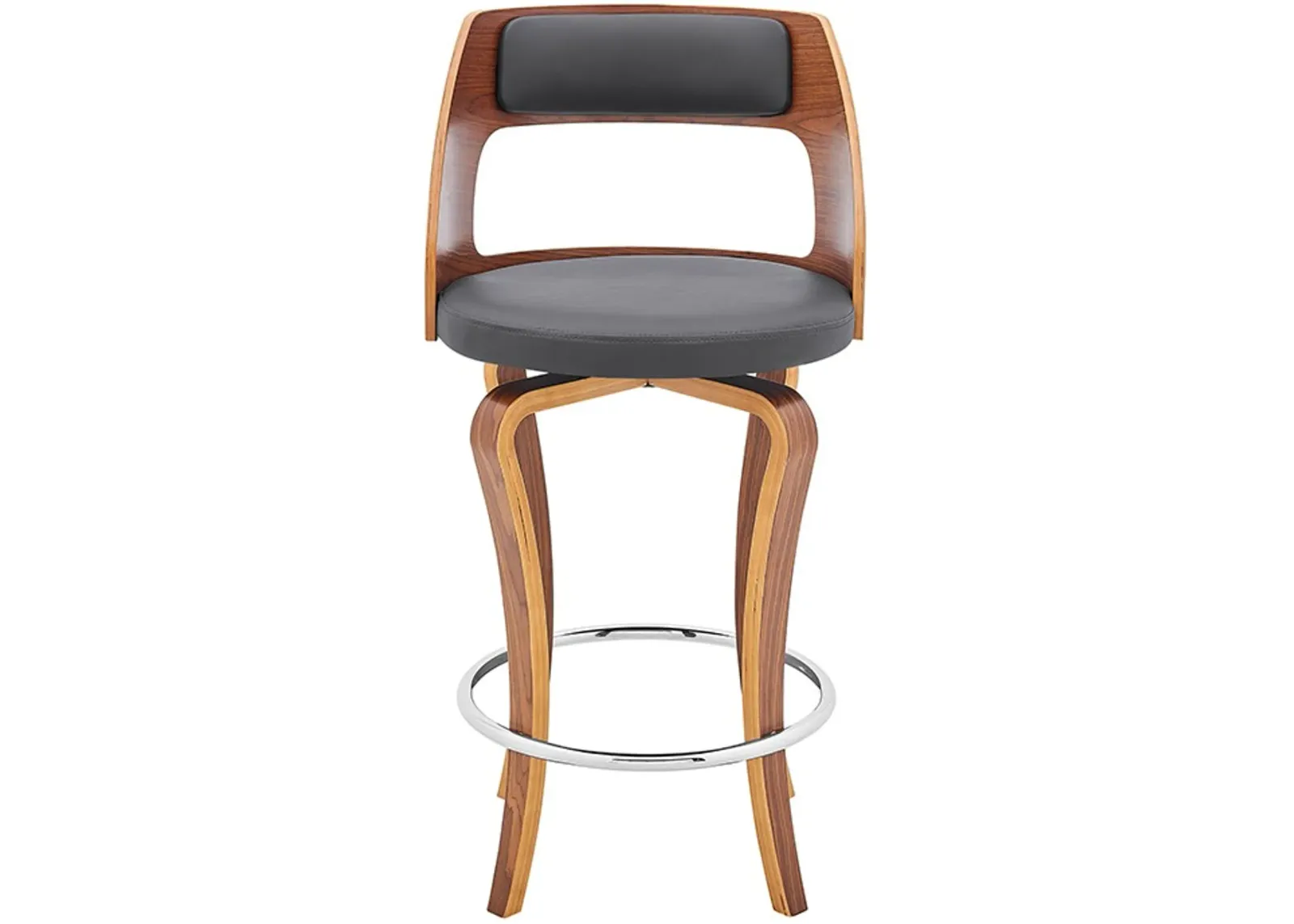 Armen Living Grady Gray 30" Swivel Bar Stool