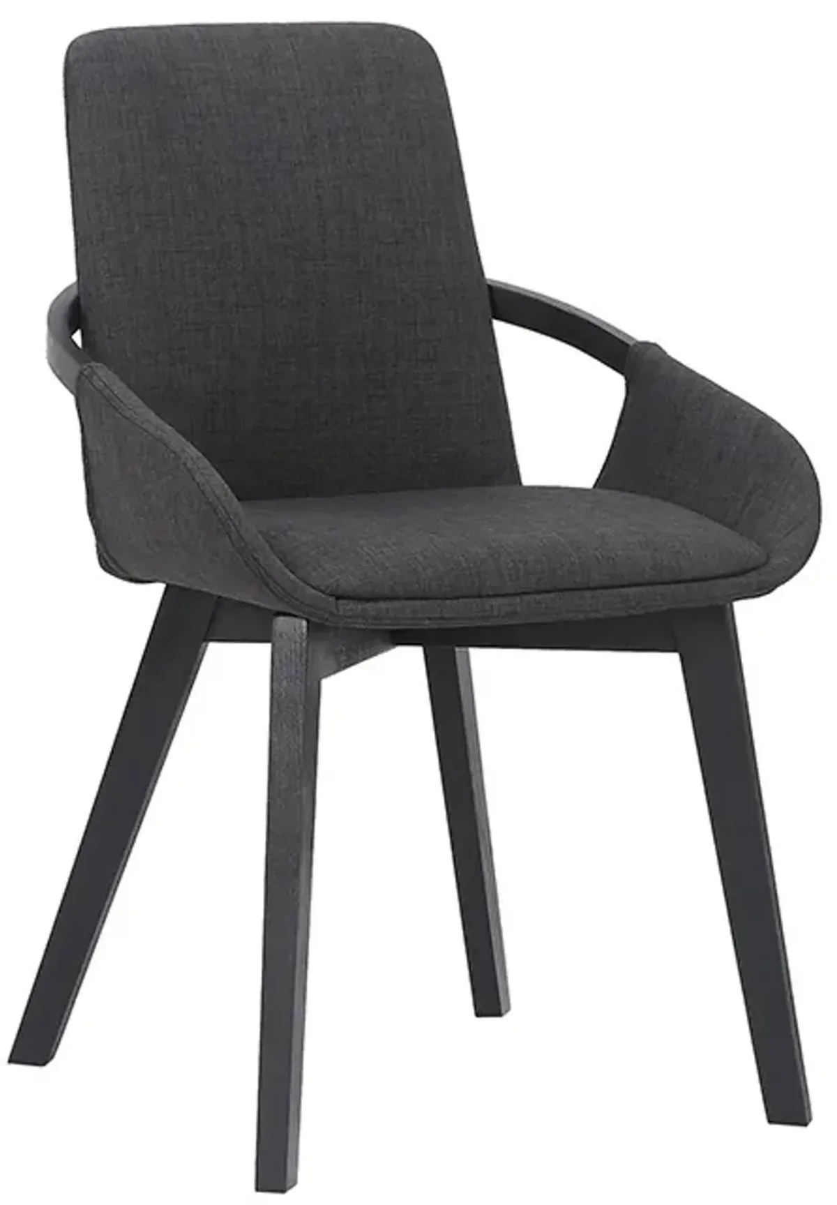 Armen Living Greisen Charcoal Dining Swivel Chairs
