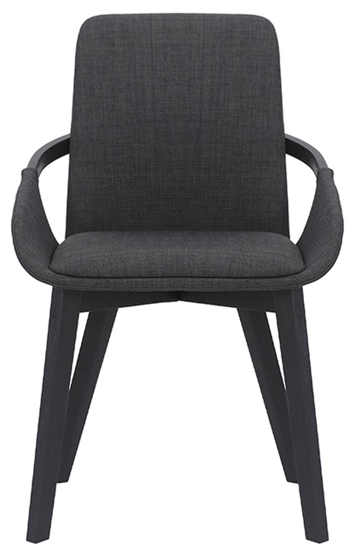 Armen Living Greisen Charcoal Dining Swivel Chairs