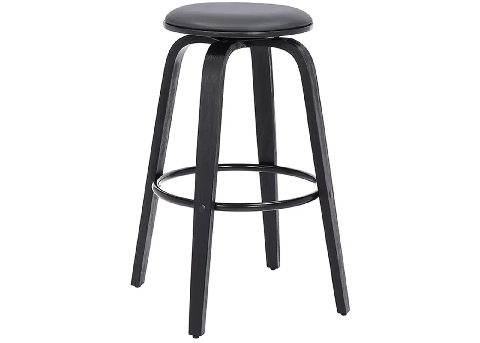 Armen Living Harbor Gray 26" Backless Swivel Counter Stool