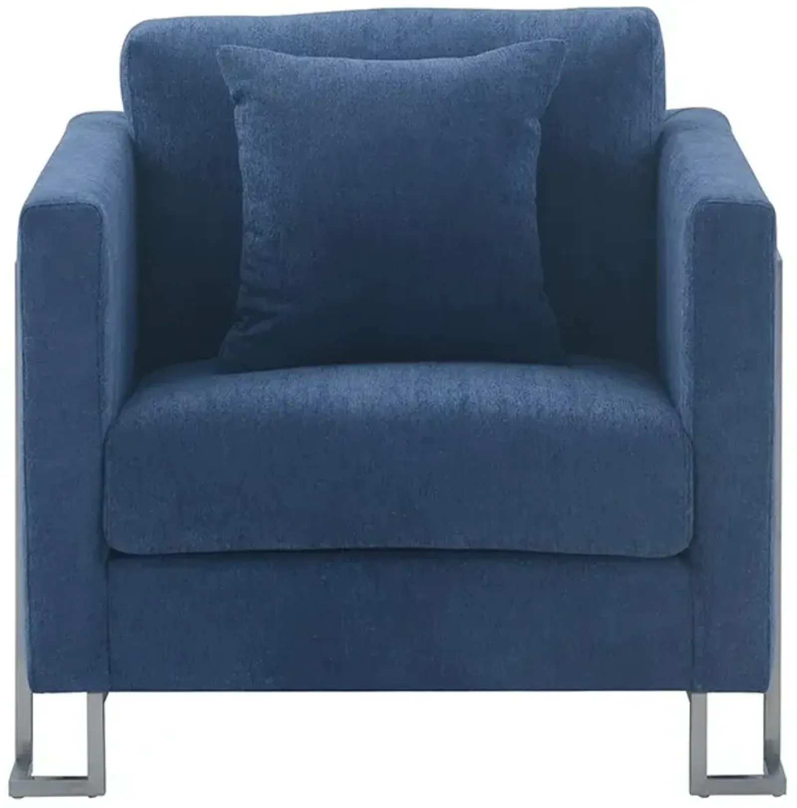 Armen Living Heritage Blue Accent Chair