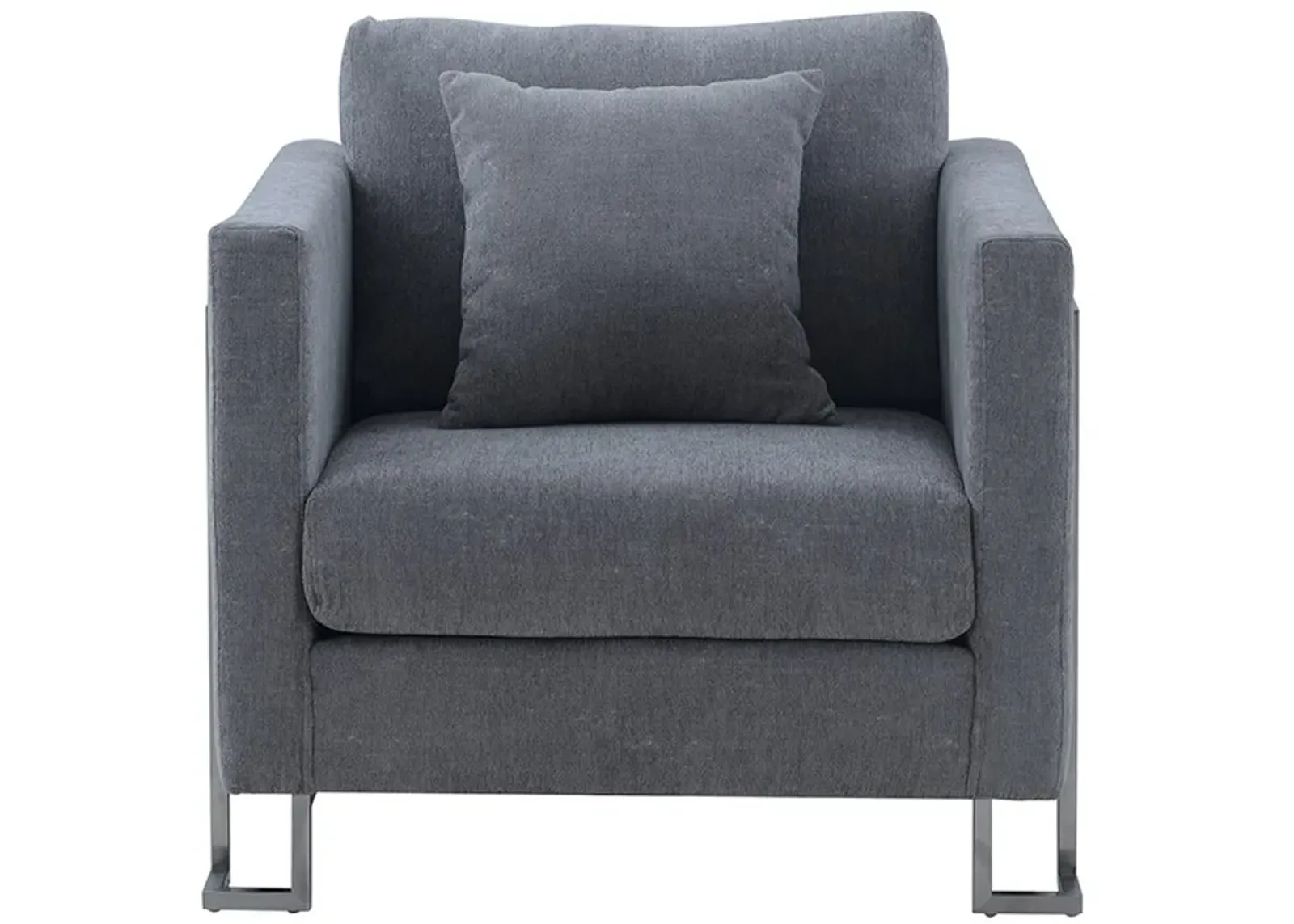 Armen Living Heritage Gray Accent Chair