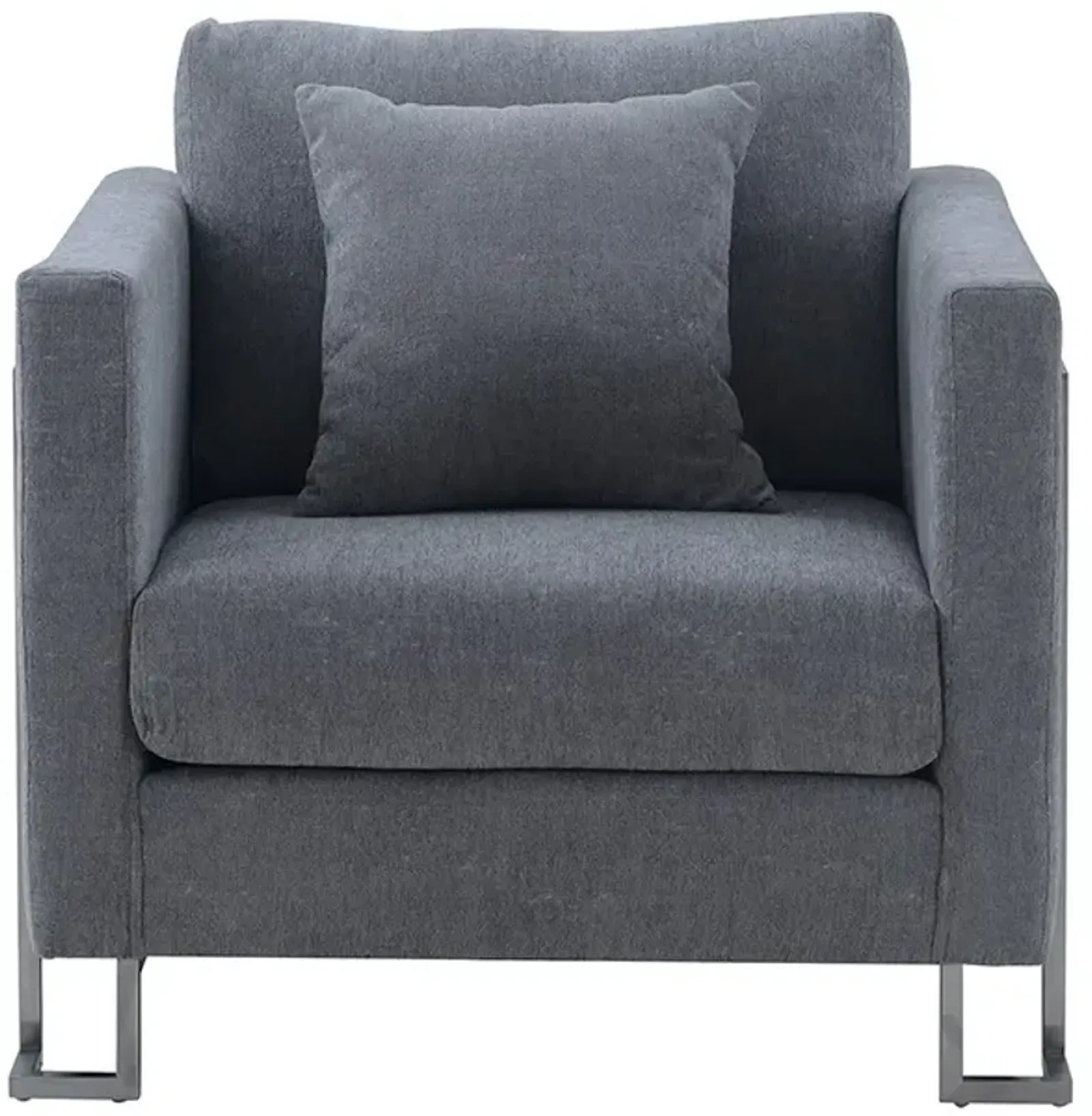 Armen Living Heritage Gray Accent Chair