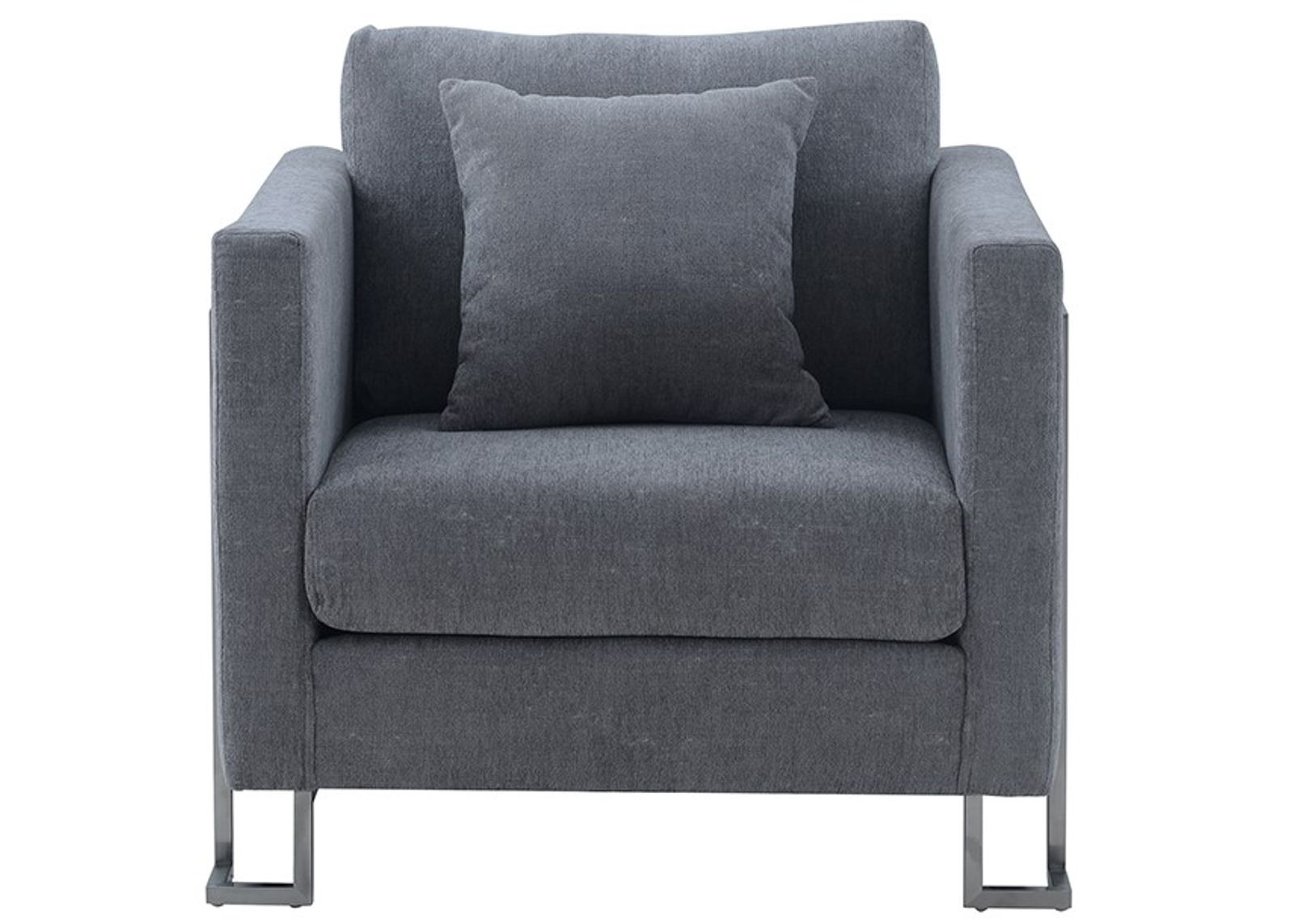 Armen Living Heritage Gray Accent Chair