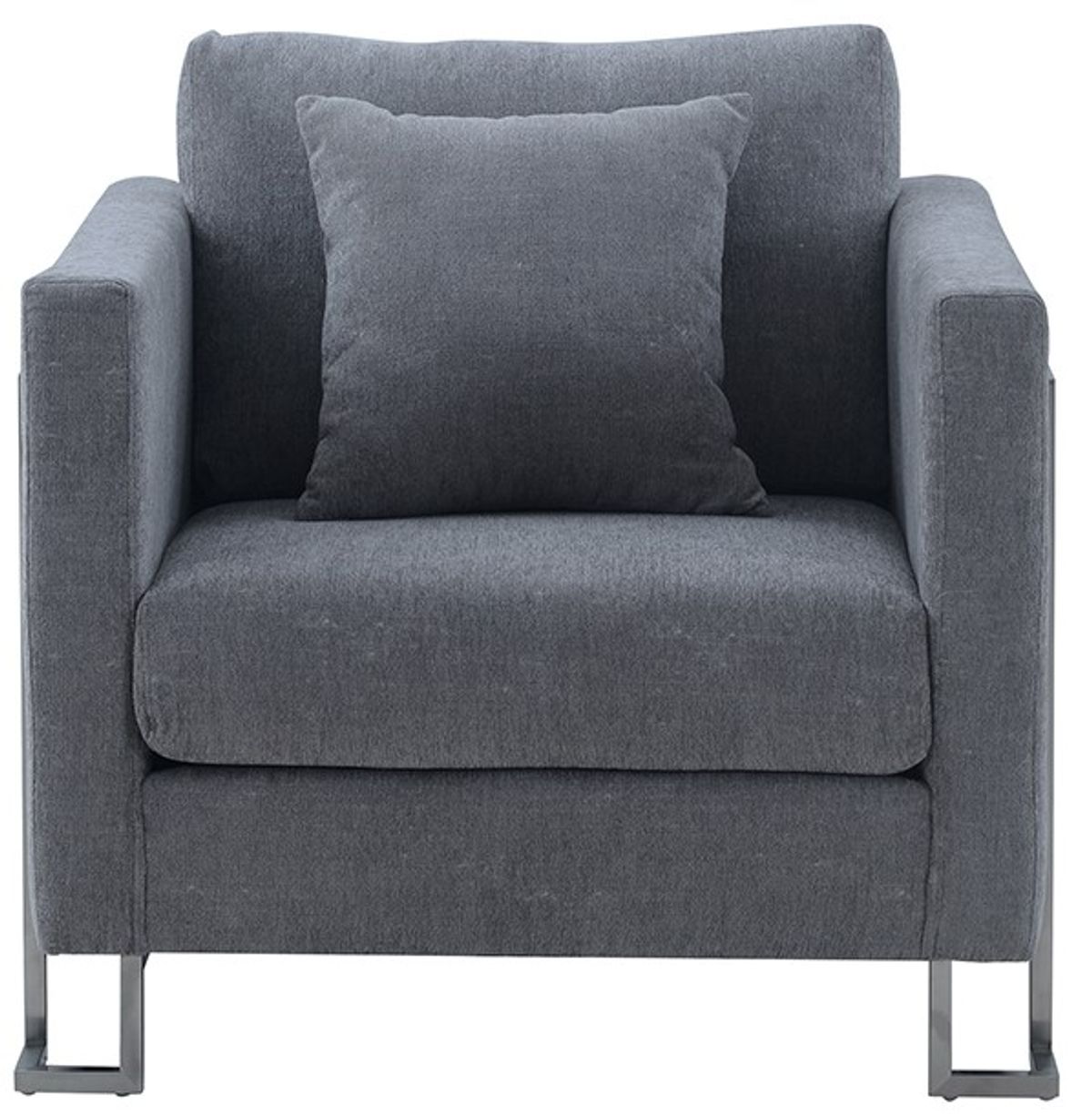 Armen Living Heritage Gray Accent Chair