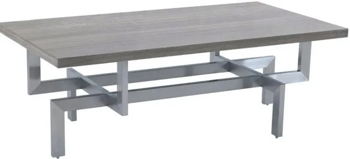 Armen Living Illusion Gray Coffee Table