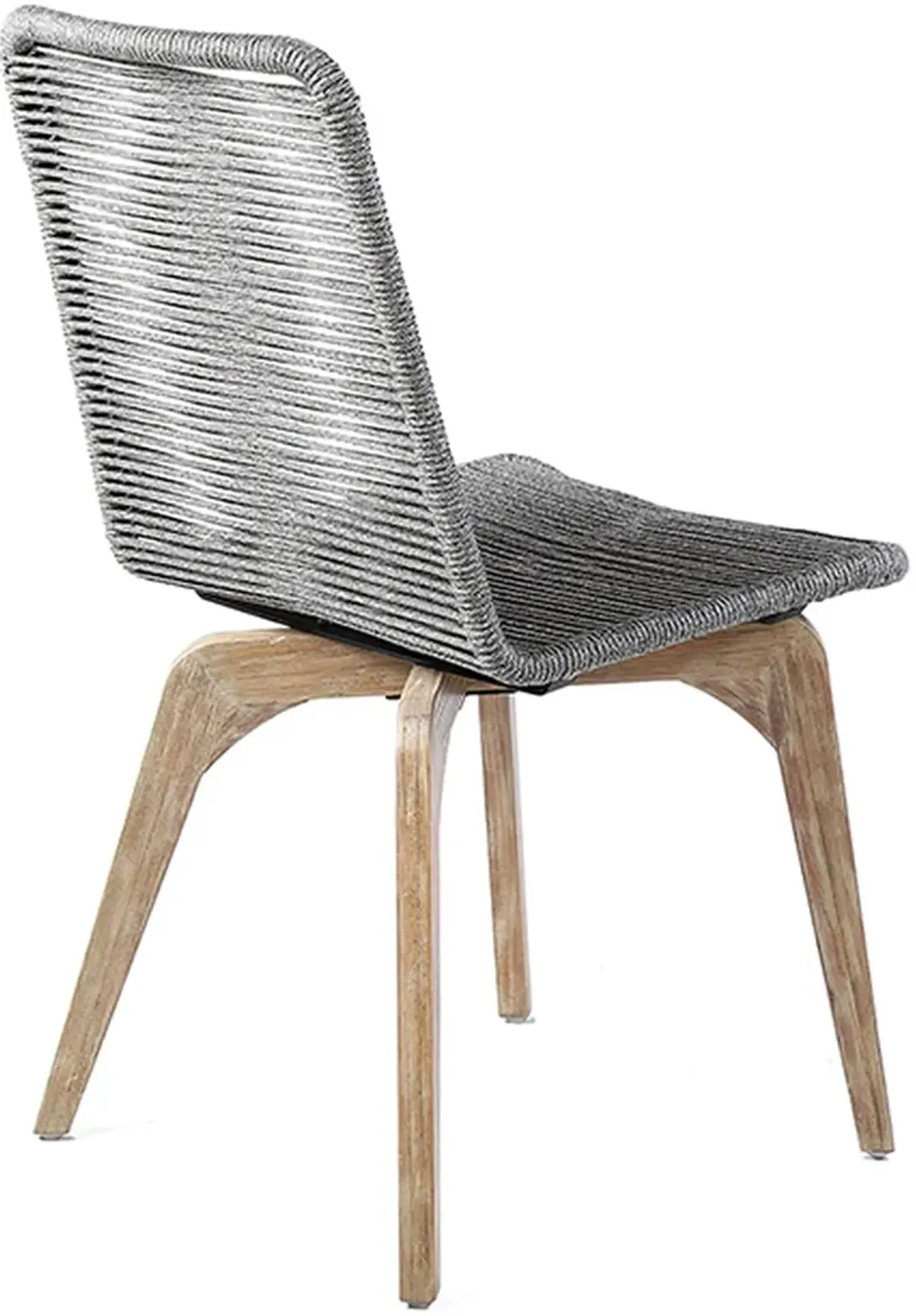 Armen Living Island Outdoor Grey Dining Chair