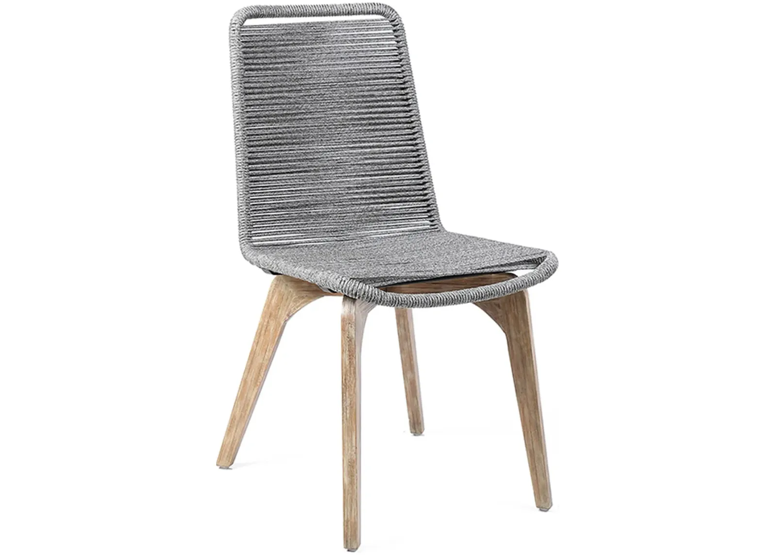 Armen Living Island Outdoor Grey Dining Chair