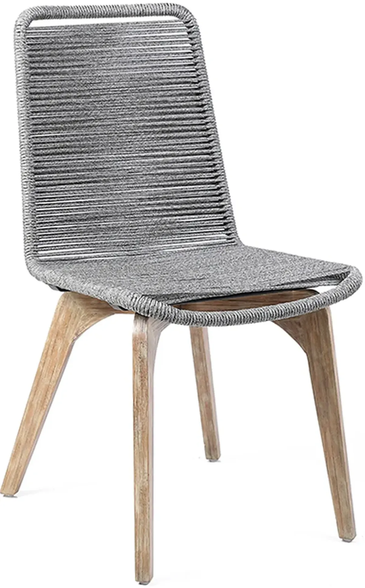 Armen Living Island Outdoor Grey Dining Chair