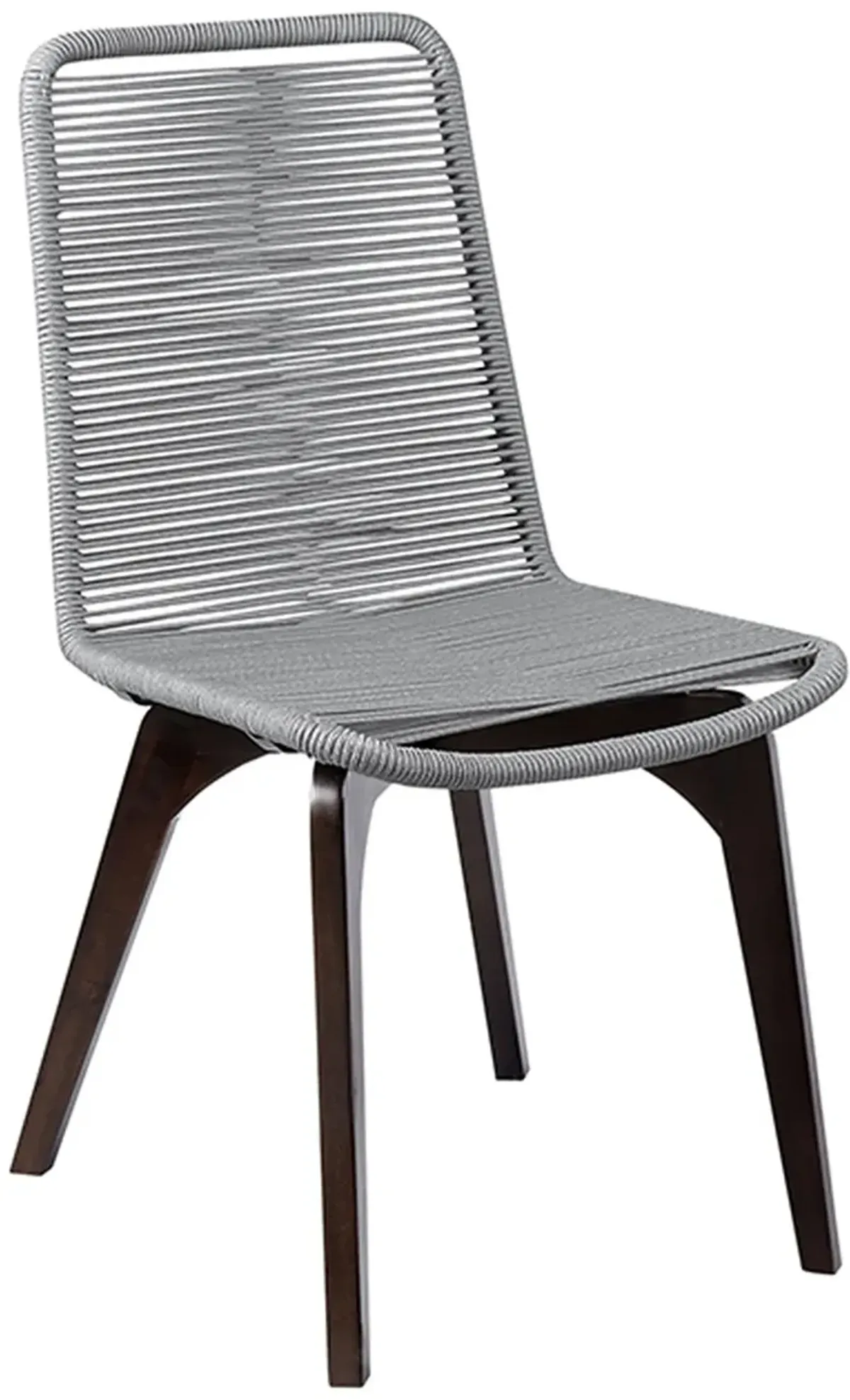 Armen Living Island Outdoor Silver Dining Chair