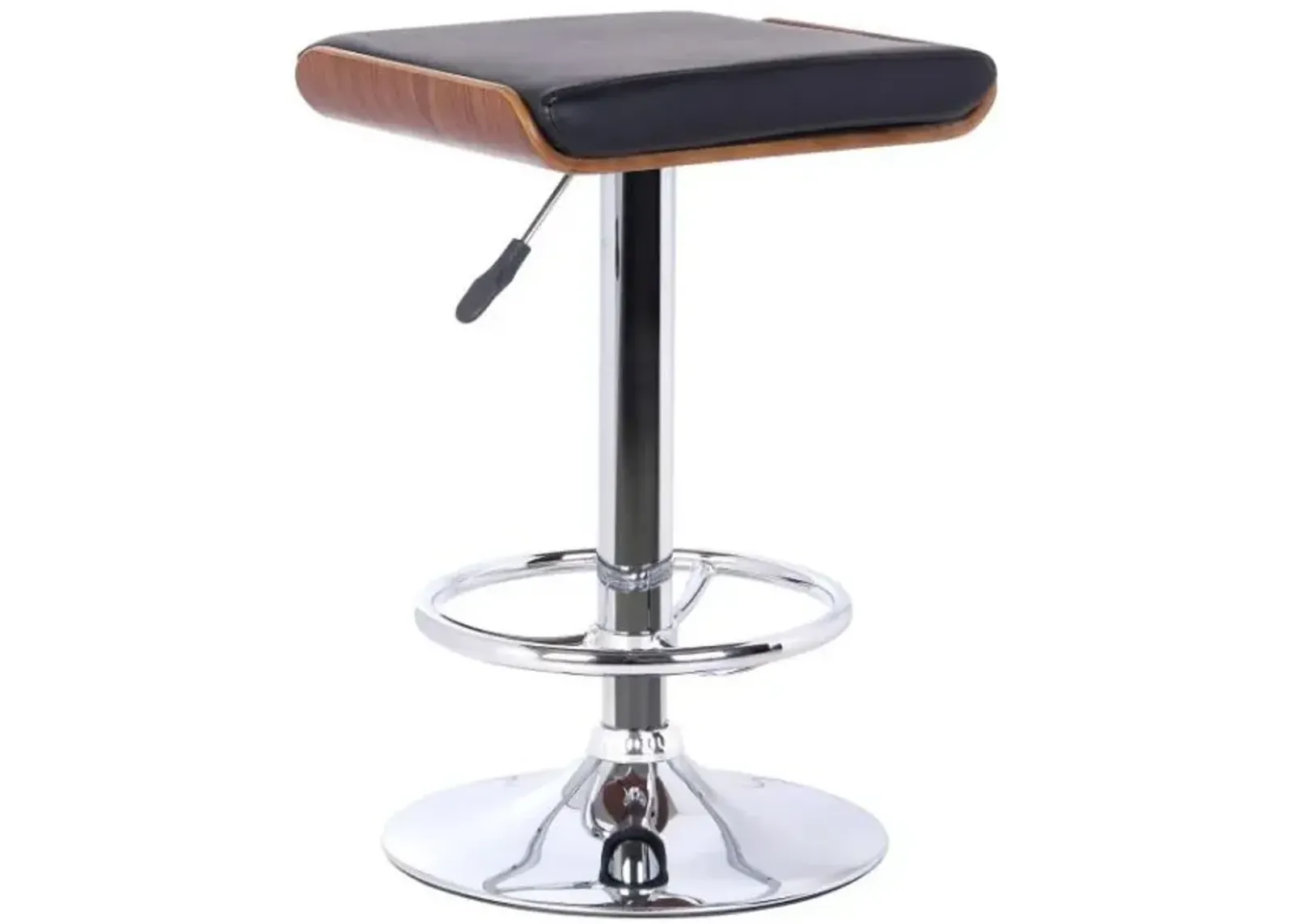 Armen Living Java Black Adjustable Bar Stool