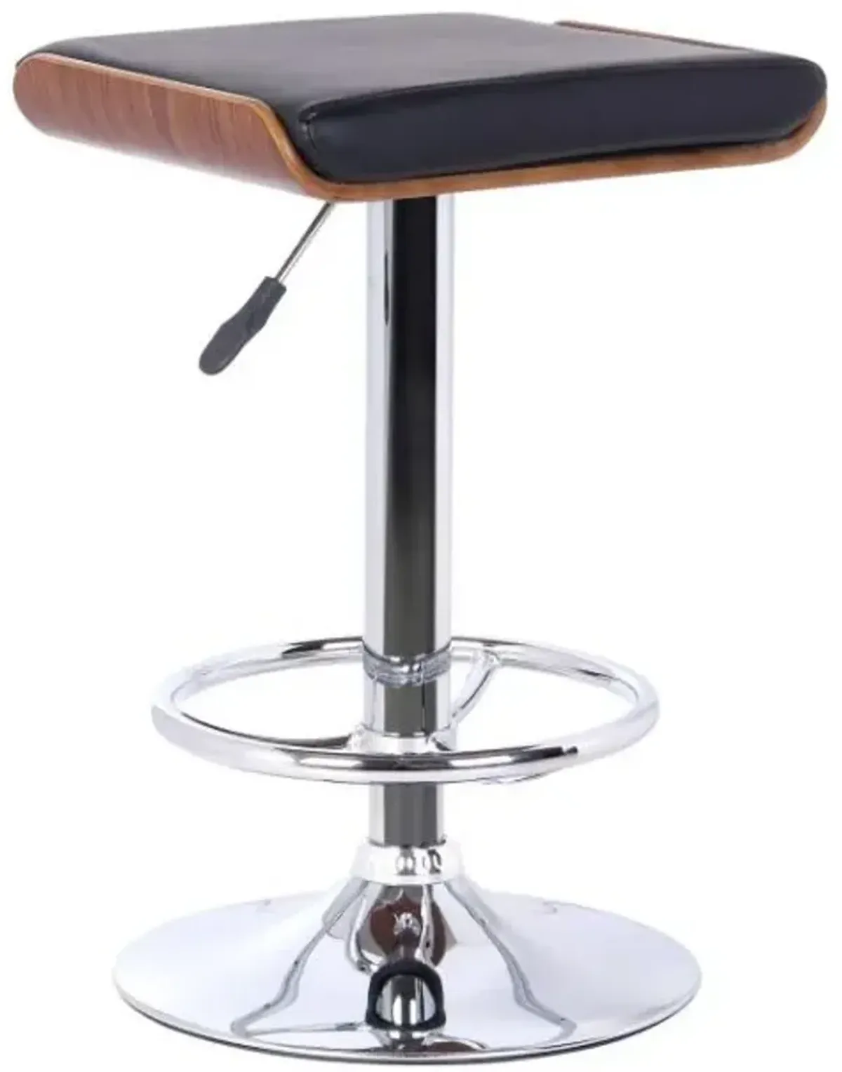 Armen Living Java Black Adjustable Bar Stool