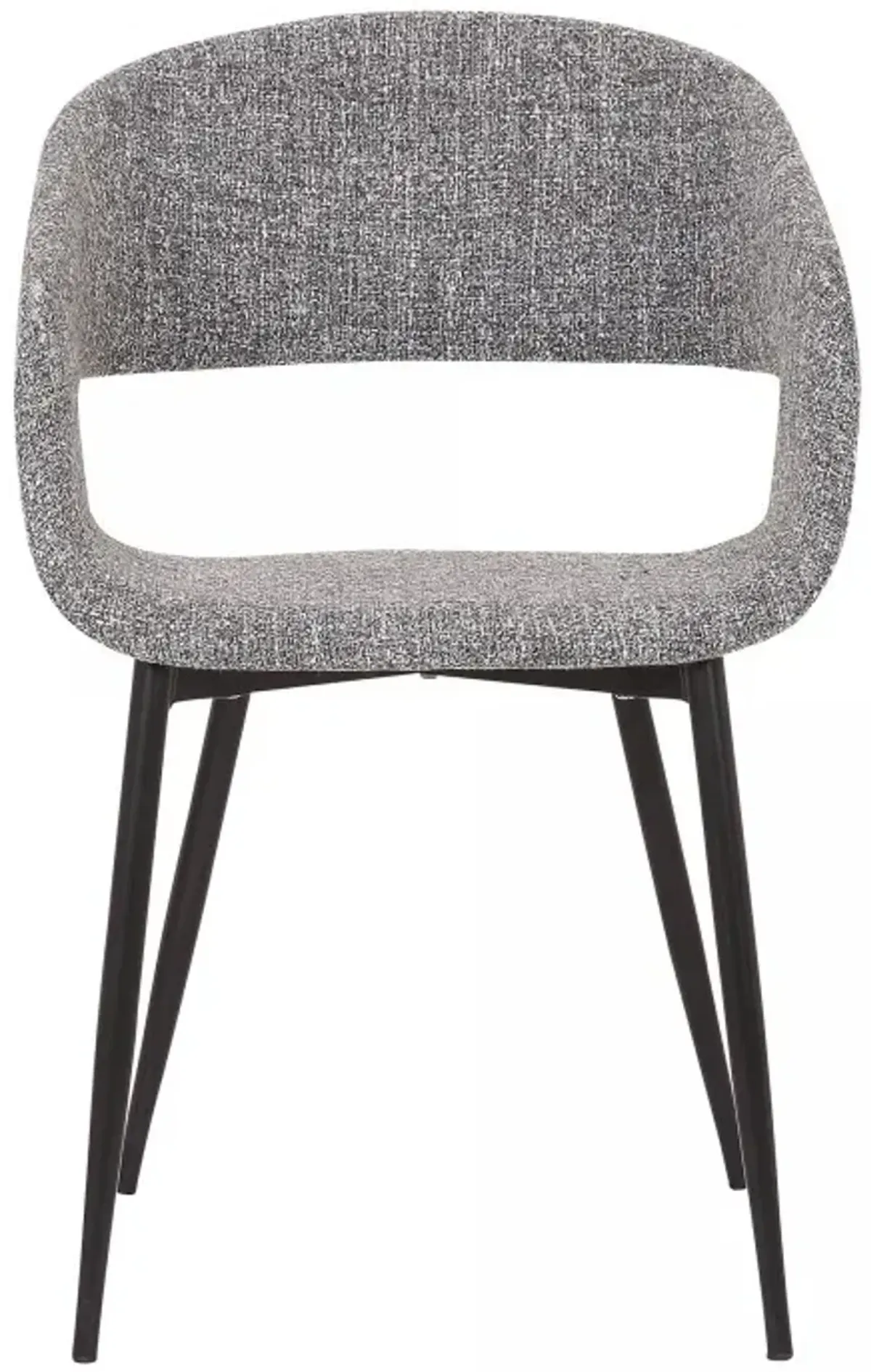 Armen Living Jocelyn Grey/Black Dining Accent Chair