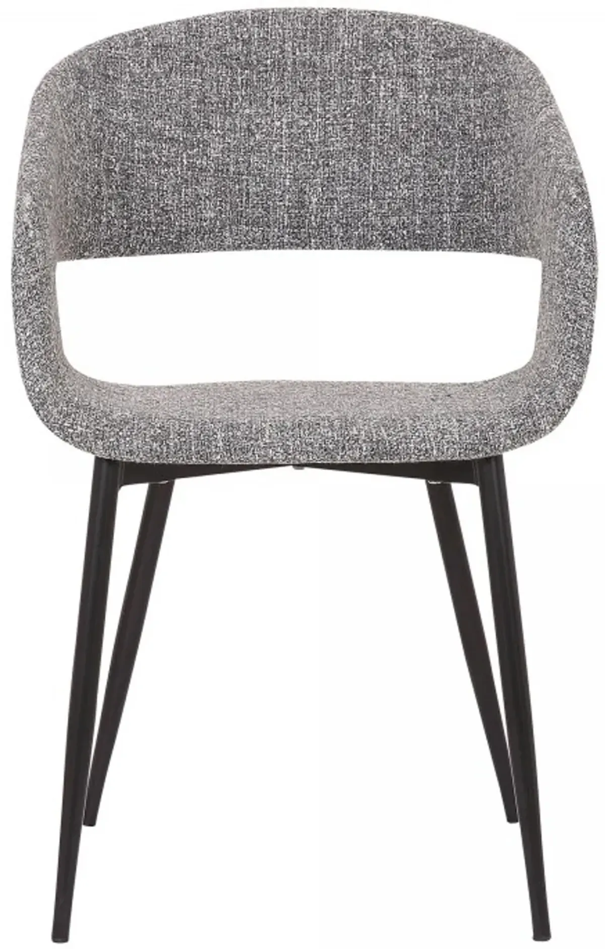 Armen Living Jocelyn Grey/Black Dining Accent Chair