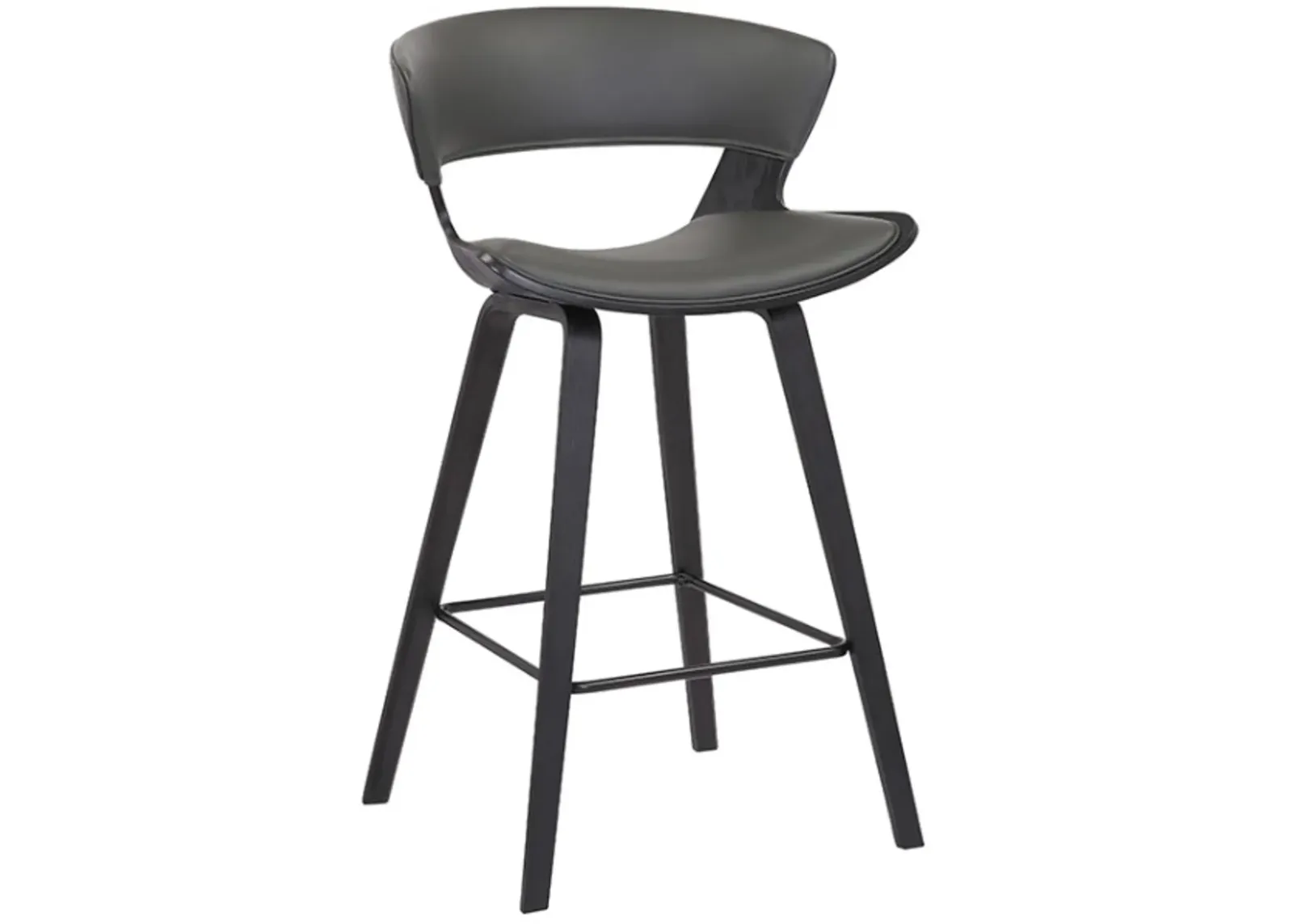 Armen Living Jagger Gray/Walnut Counter Stool