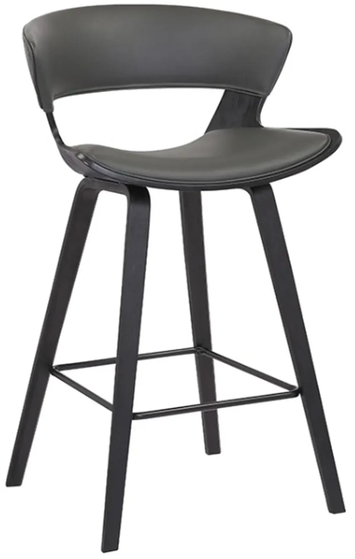 Armen Living Jagger Gray/Walnut Counter Stool