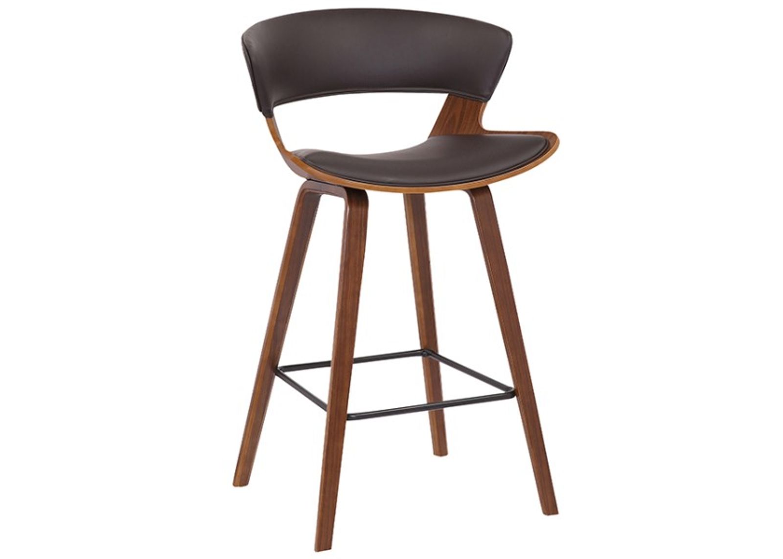 Armen Living Jagger Brown/Walnut Counter Stool